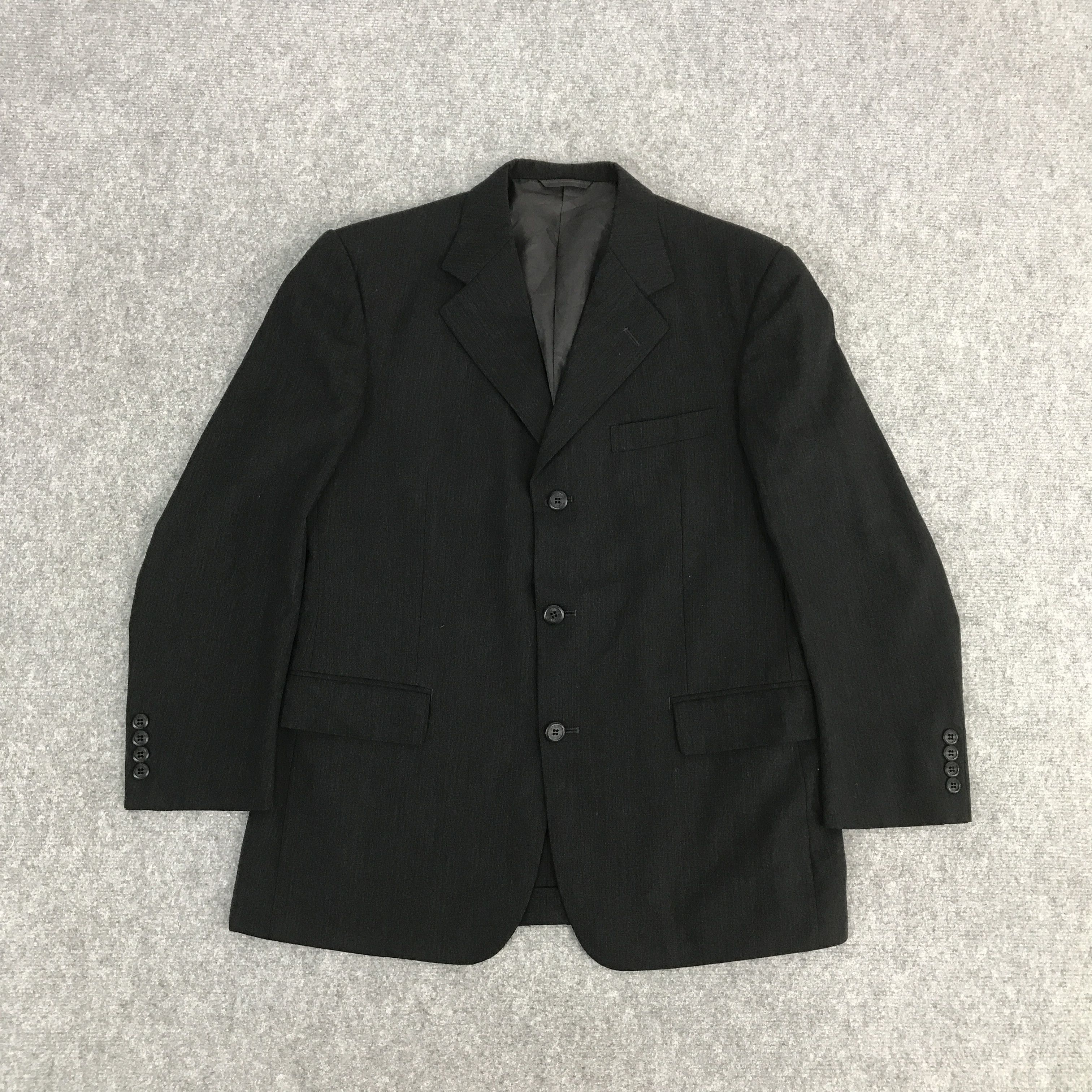 Moschino MOSCHINO BLAZER BLACK COAT JACKET Size US L / EU 52-54 / 3 - 1 Thumbnail