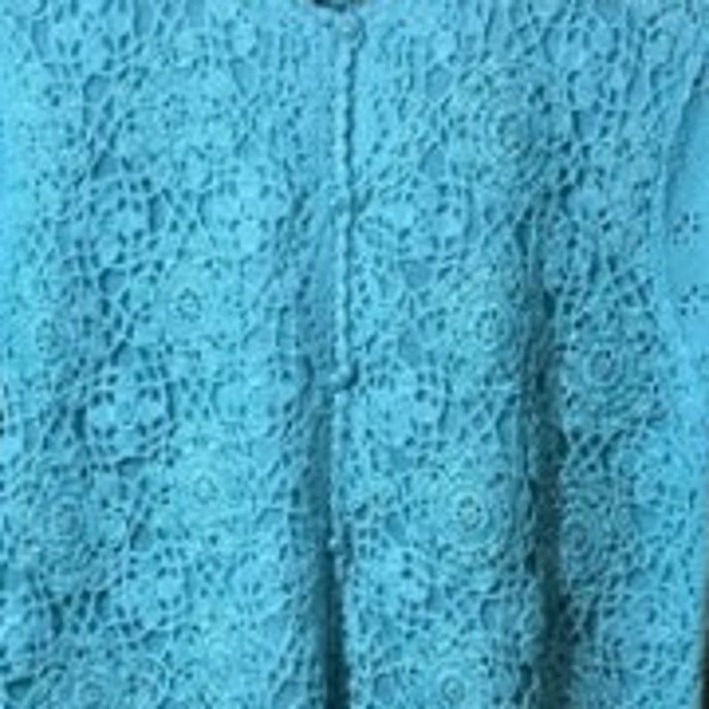 Other Jaclyn Smith Vintage Blue V-Neck Short Sleeve Sweater M Size M / US 6-8 / IT 42-44 - 3 Thumbnail