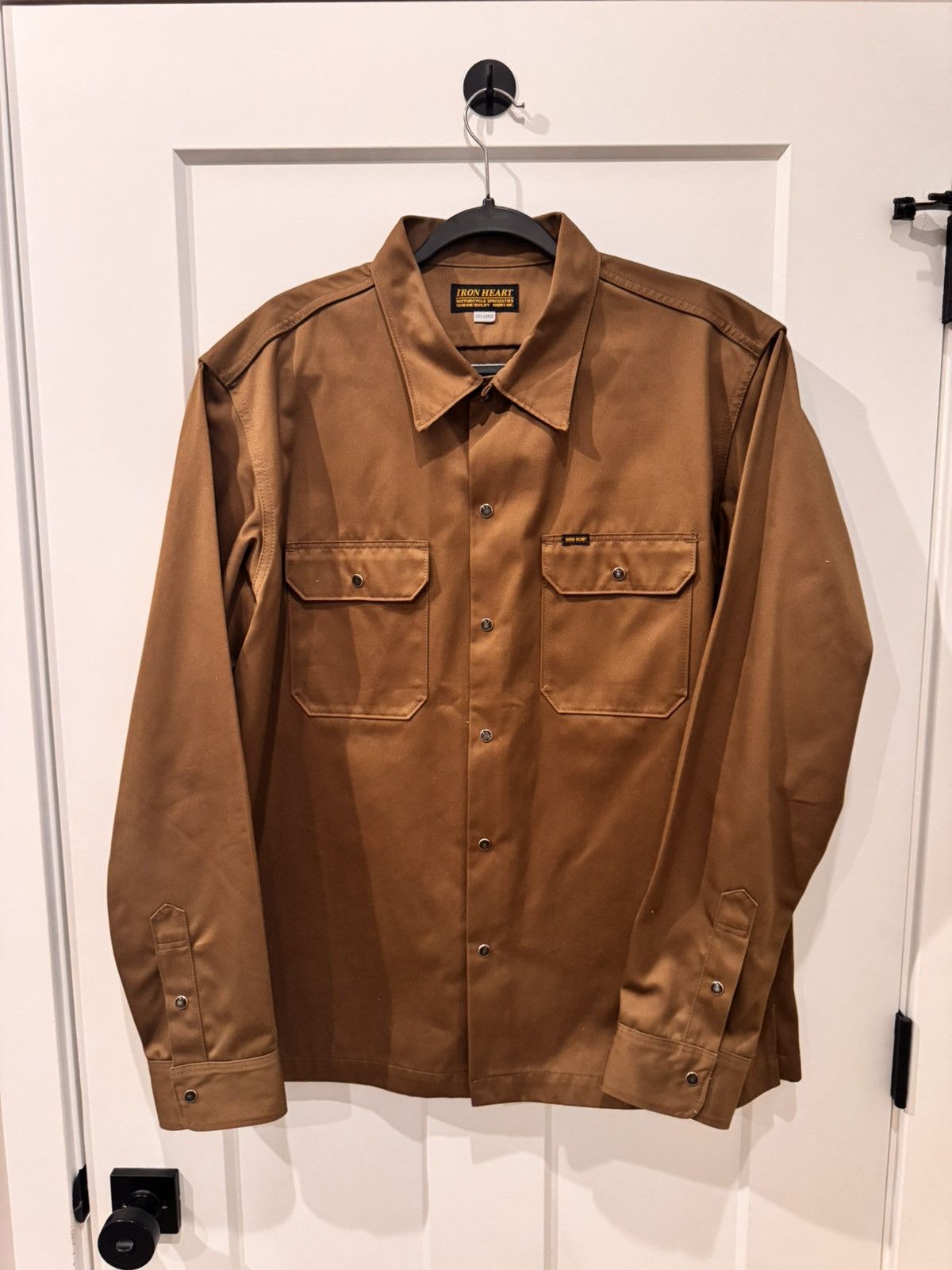 Iron Heart Iron Heart America 9oz Mechanic Shirt Brown - XXXL Size US XXL / EU 58 / 5 - 1 Thumbnail