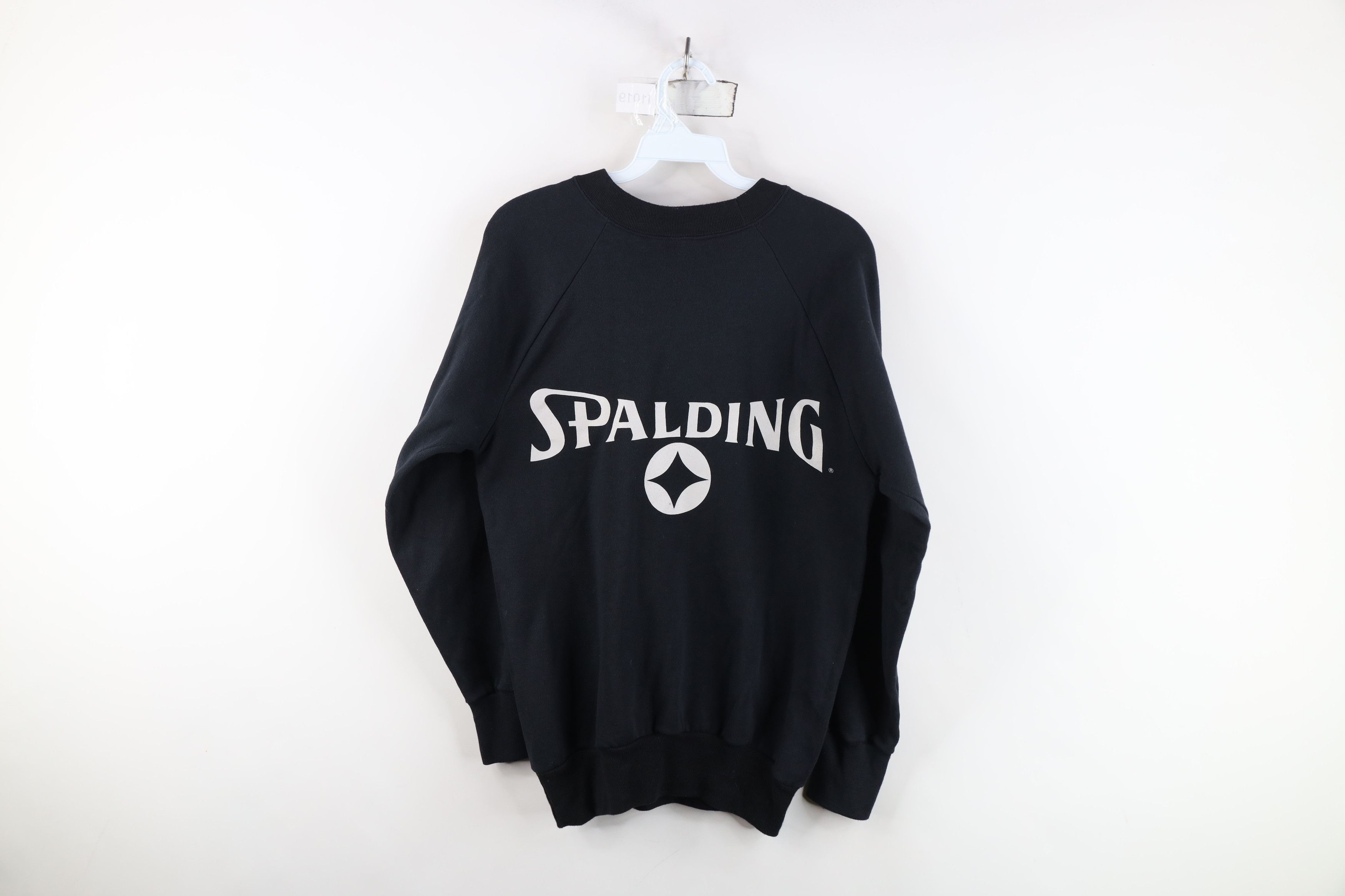Vintage Vintage 80s 90s Spalding Crewneck Sweatshirt Black USA Size M / US 6-8 / IT 42-44 - 14 Thumbnail