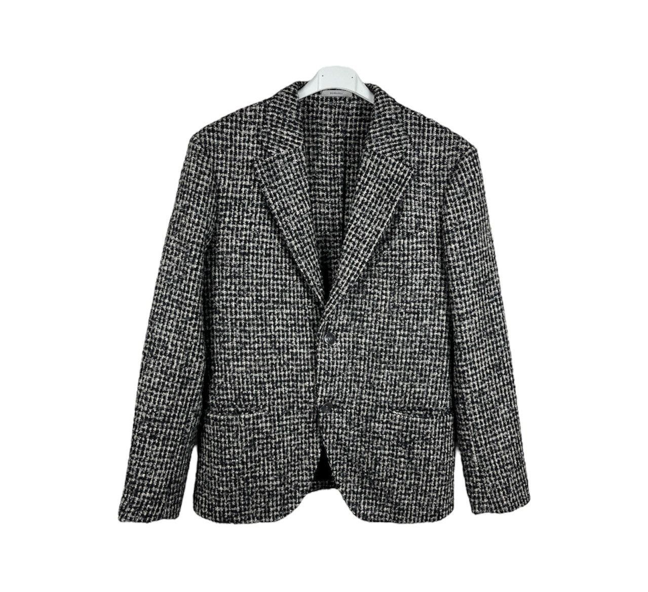 Boglioli wool mohair alpaca blazer patterned plaid jacket
