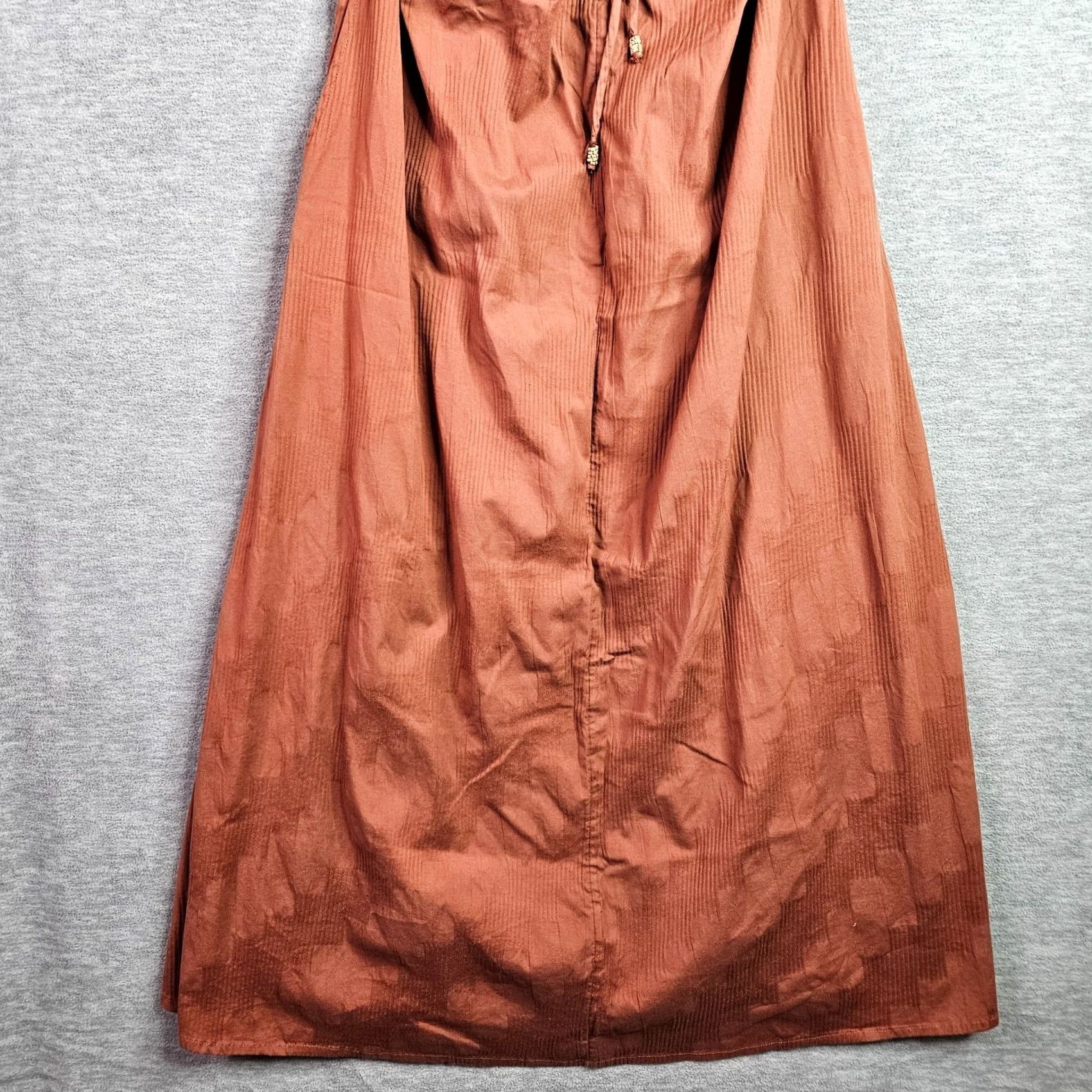Free People Free People G.N.O. Maxi Dress Women’s Small Rust Boho Open Back Smocked Dress Sleeveless Halter A-Line Maxi Size S / US 4 / IT 40 - 7 Thumbnail