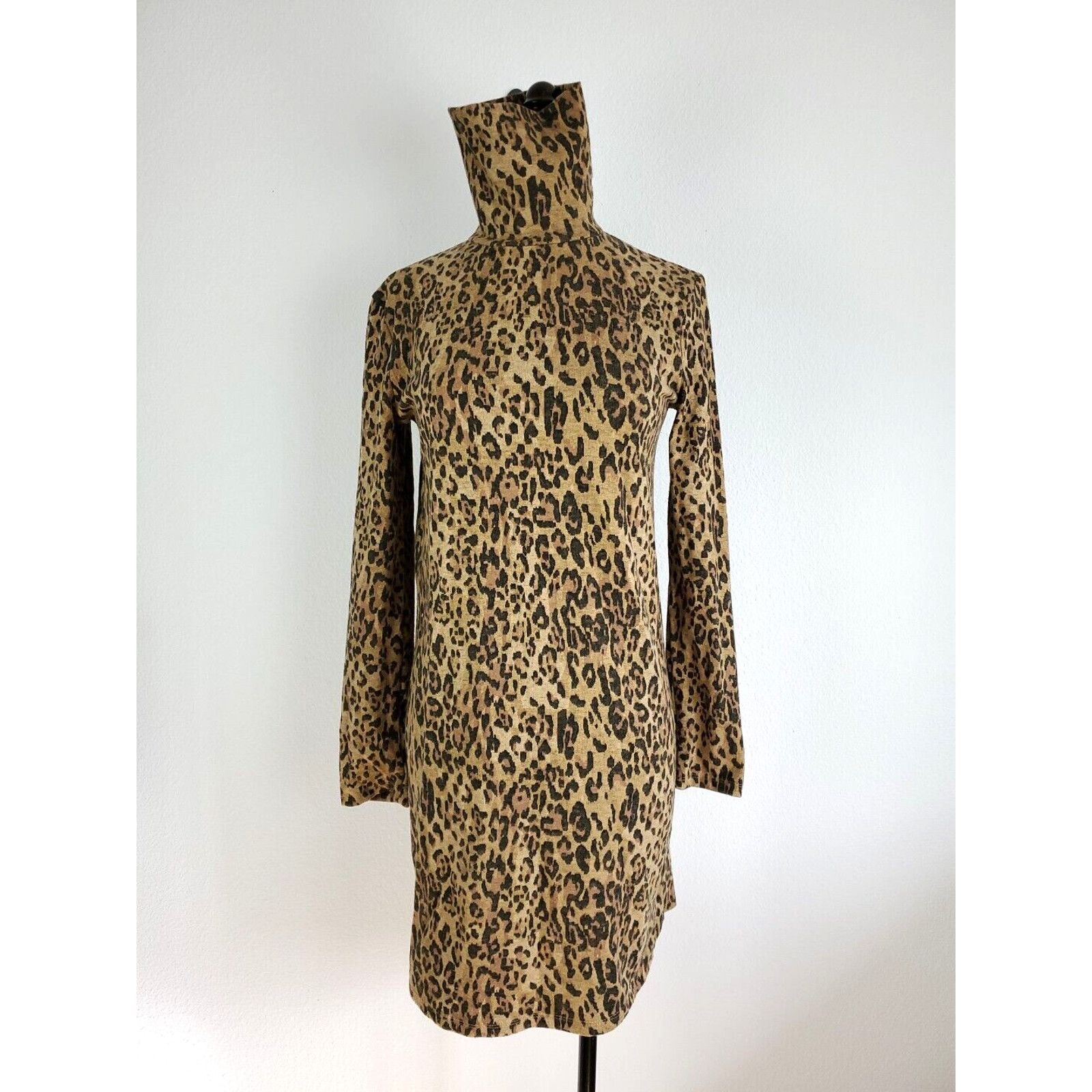 Zara ZARA Sweater Dress Womens Small Animal Print Long Sleeve Size S / US 4 / IT 40 - 5 Thumbnail