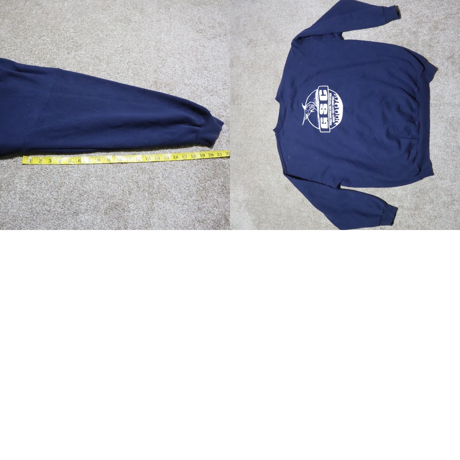Vintage GSC GSC Greer's Supply Fire Protection Roanoke Virginia VA Sweater Adult Men's 3XL Blue Cotton Blend Knit Pullover Button Collared Long Sleeve Size US XXL / EU 58 / 5 - 8 Thumbnail