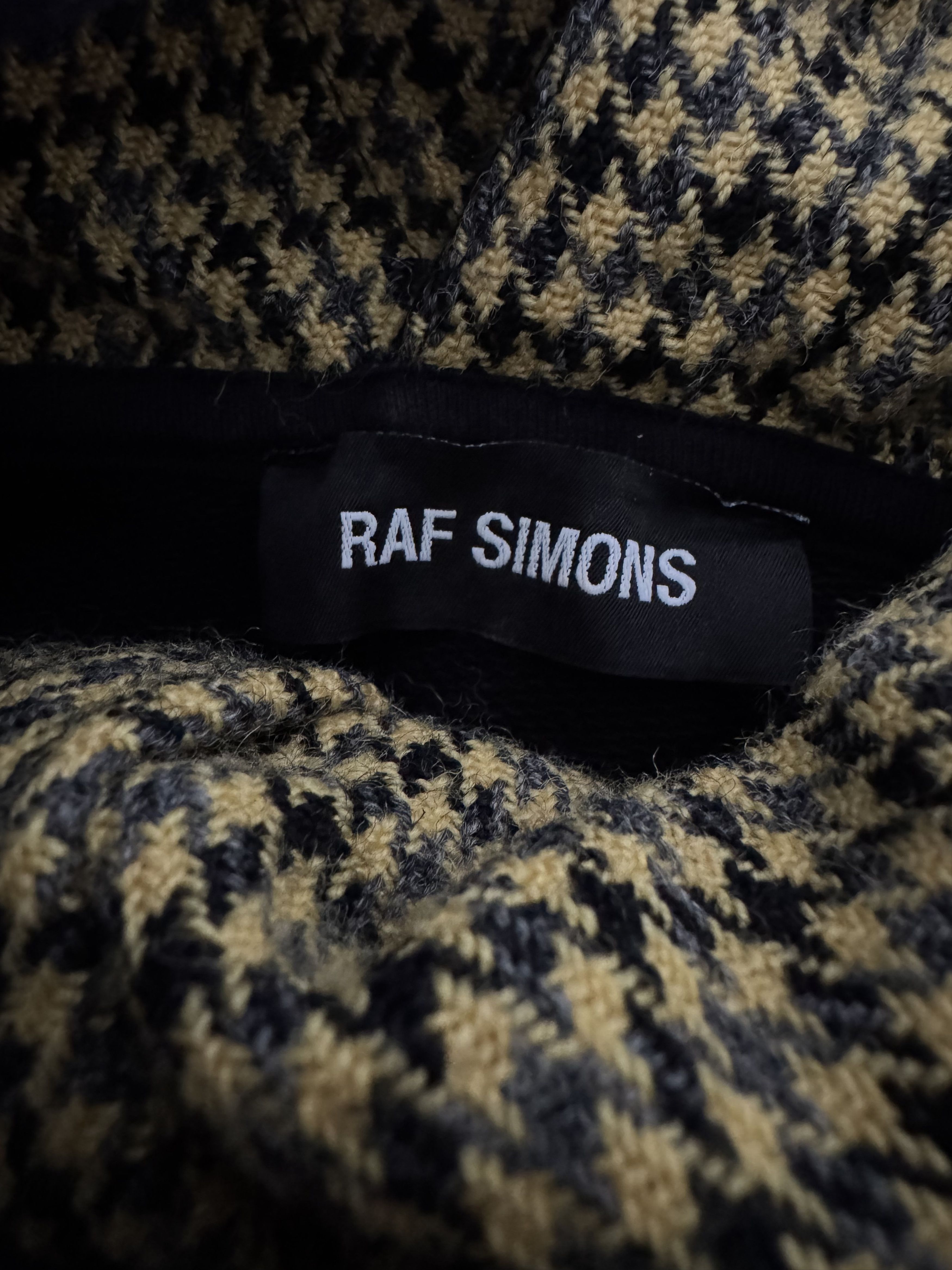 Raf Simons AW16 Oversized Houndstooth Hoodie Size US M / EU 48-50 / 2 - 9 Thumbnail
