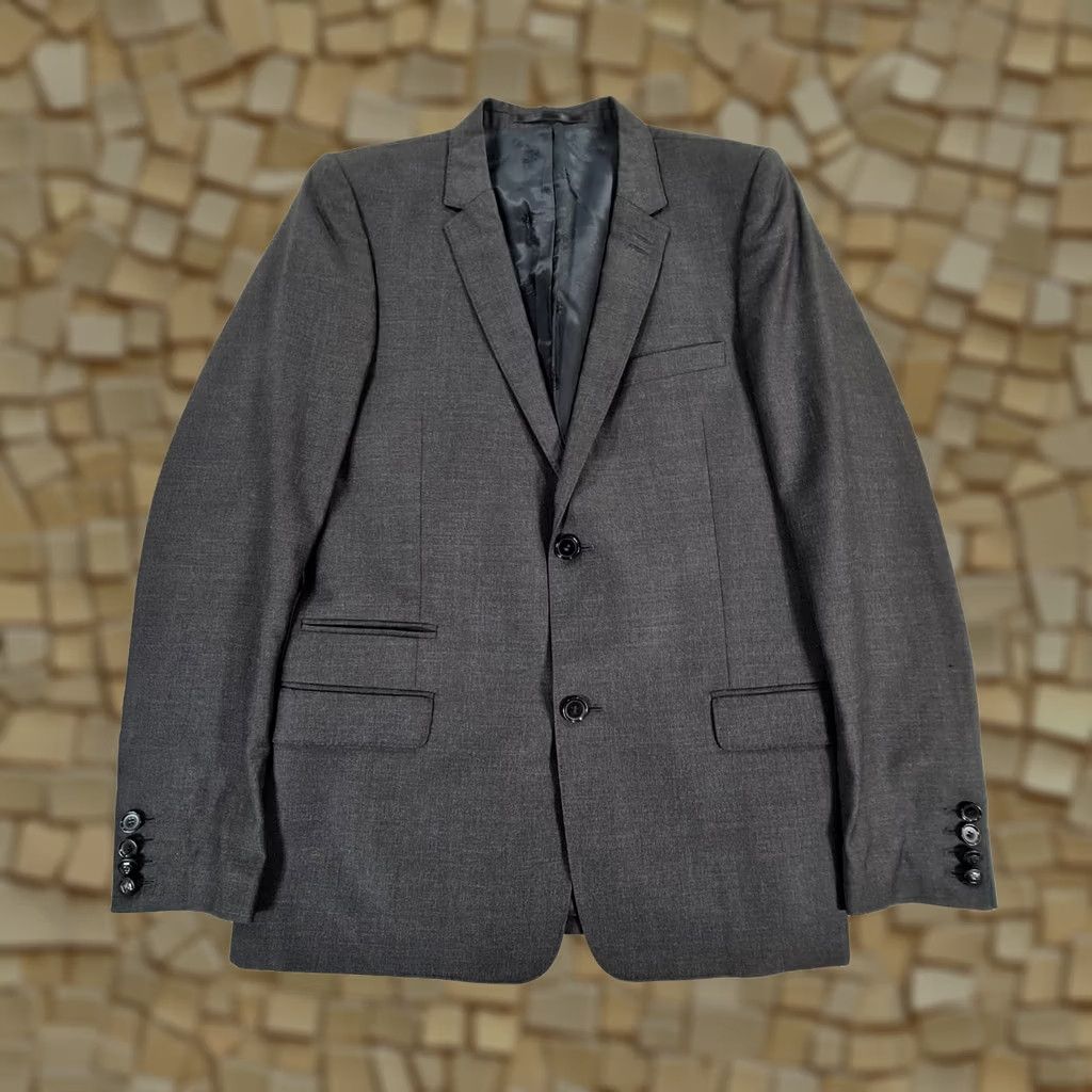 The Kooples VINTAGE? No. The Kooples Mens Suit Jacket Grey 36 R Wool Blazer Charcoal Single Breasted 46 Size 36R - 1 Thumbnail