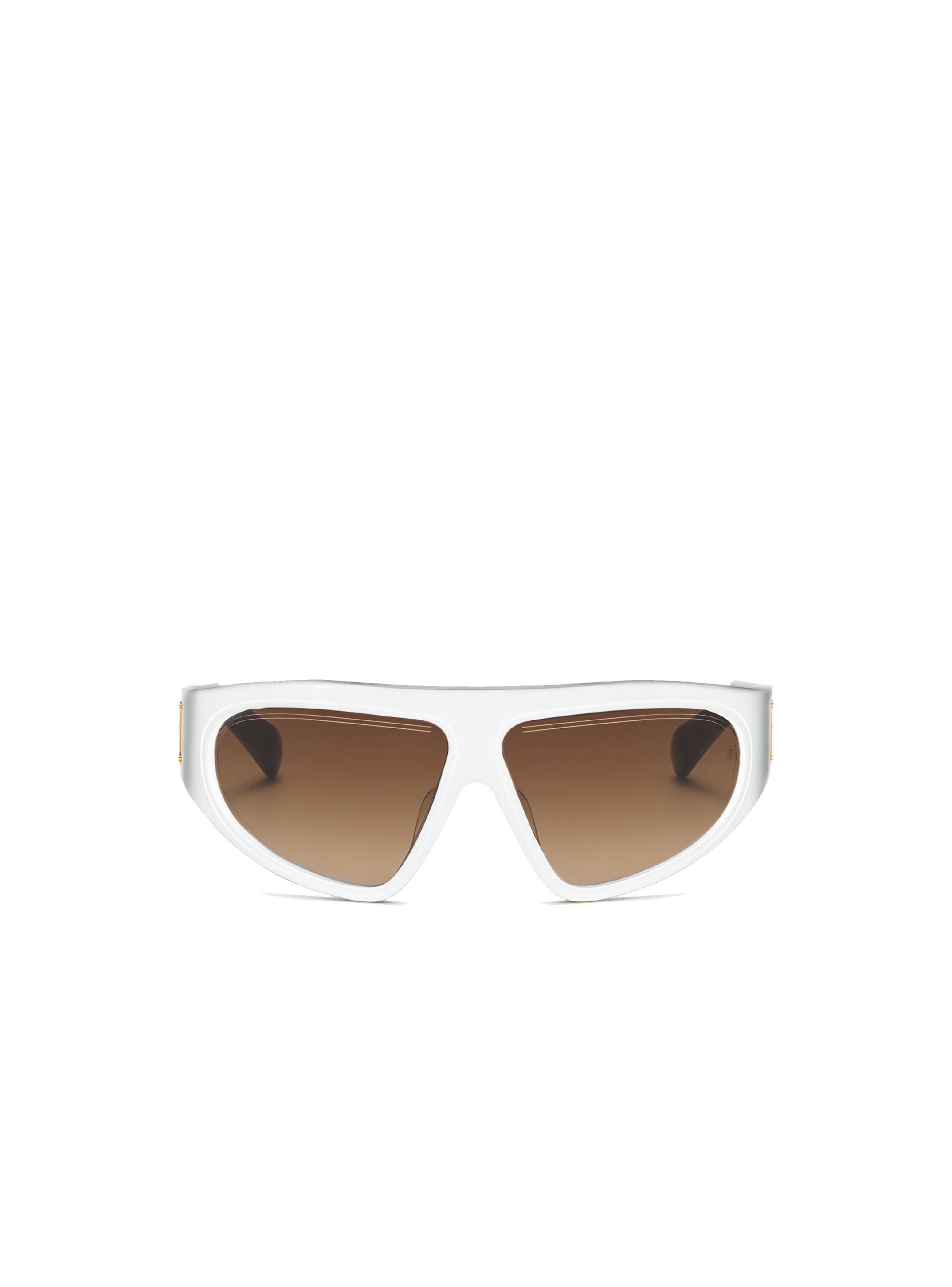 Balmain o1s1wg111025 Size: OS/B Escape Sunglasses in White Size ONE SIZE - 2 Thumbnail