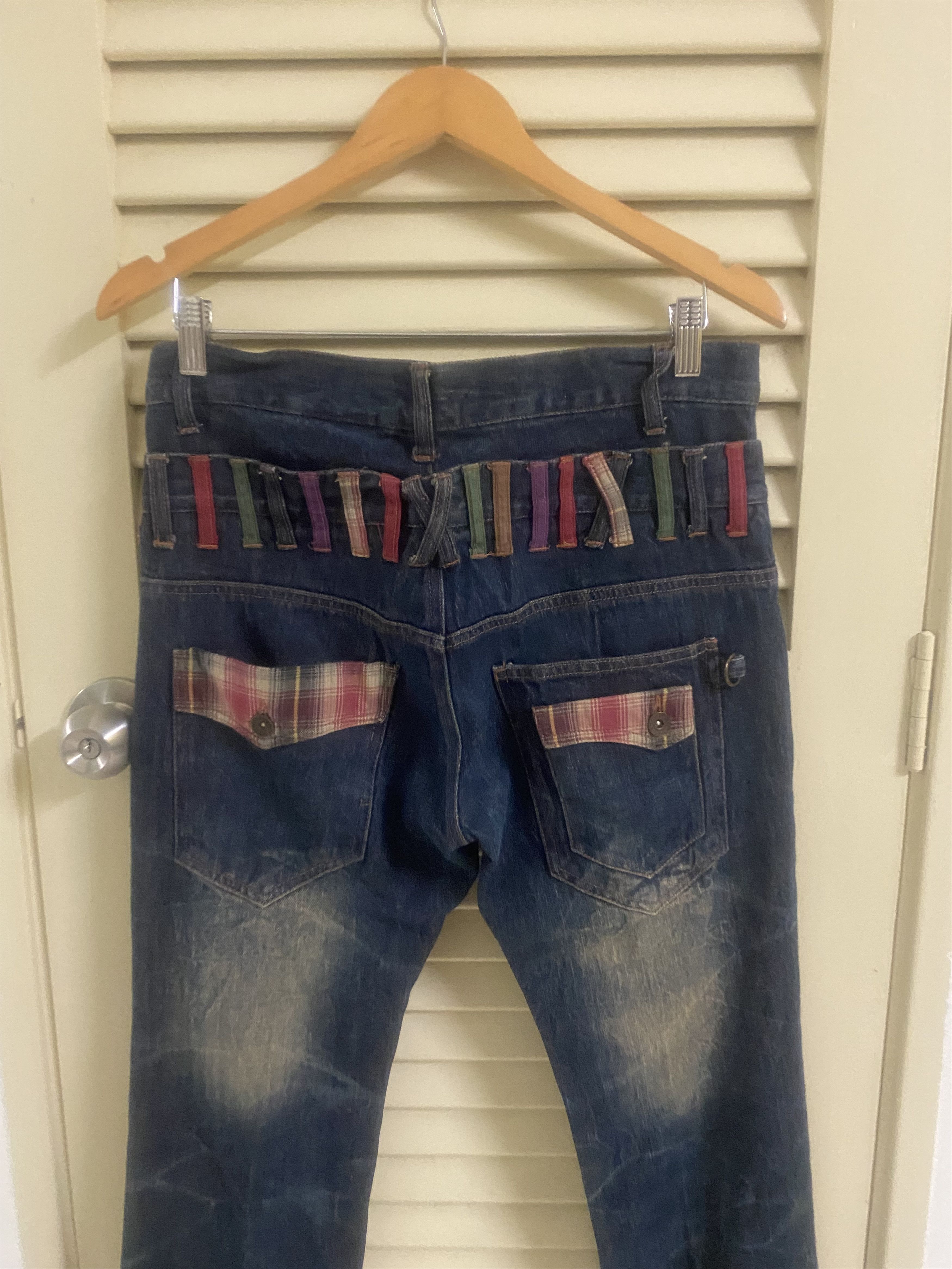 If Six Was Nine Doublefocus Double Waist Distressed Denim Size US 32 / EU 48 - 4 Thumbnail