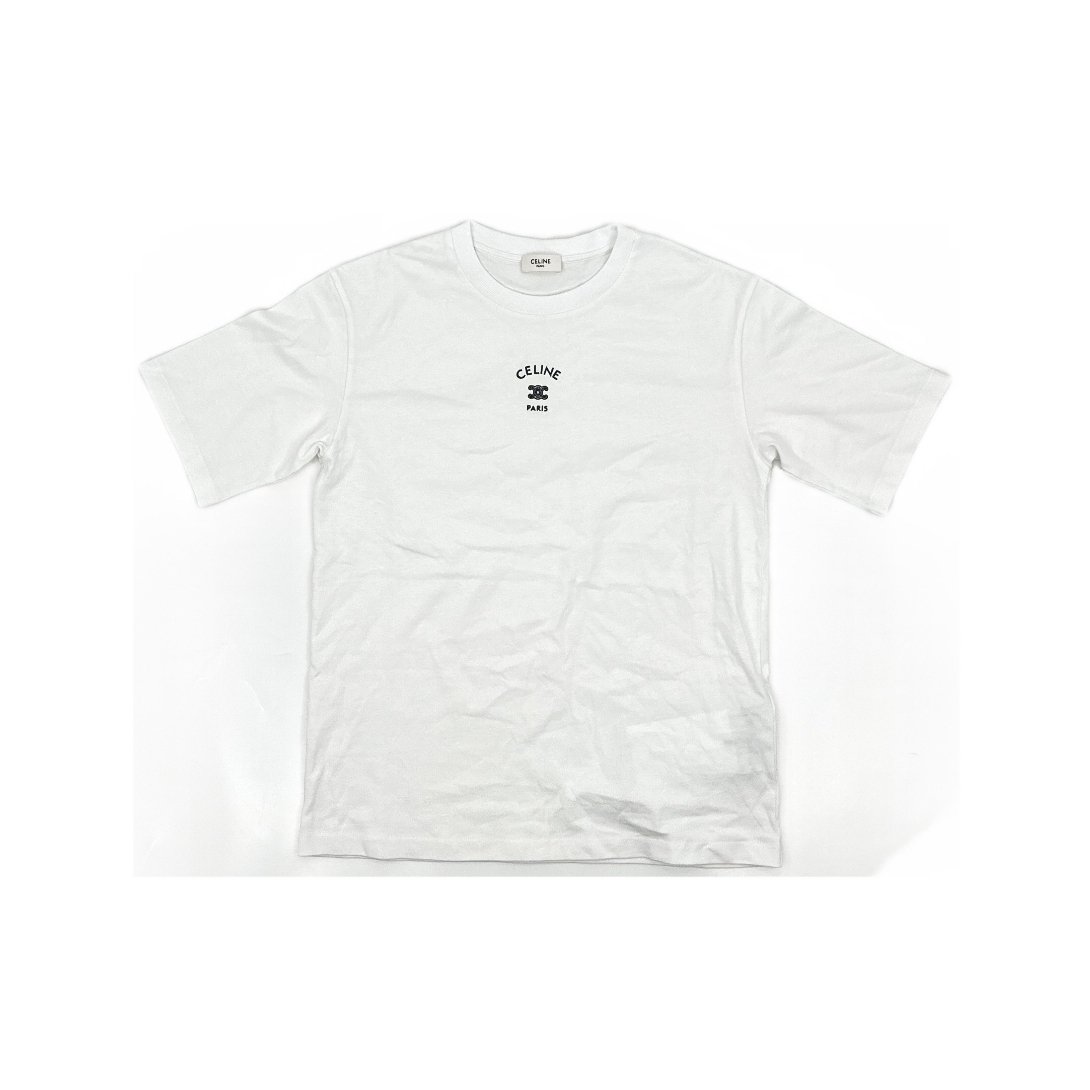 Celine Celine Logo Print T-Shirt White Size S Size S / US 4 / IT 40 - 1 Thumbnail