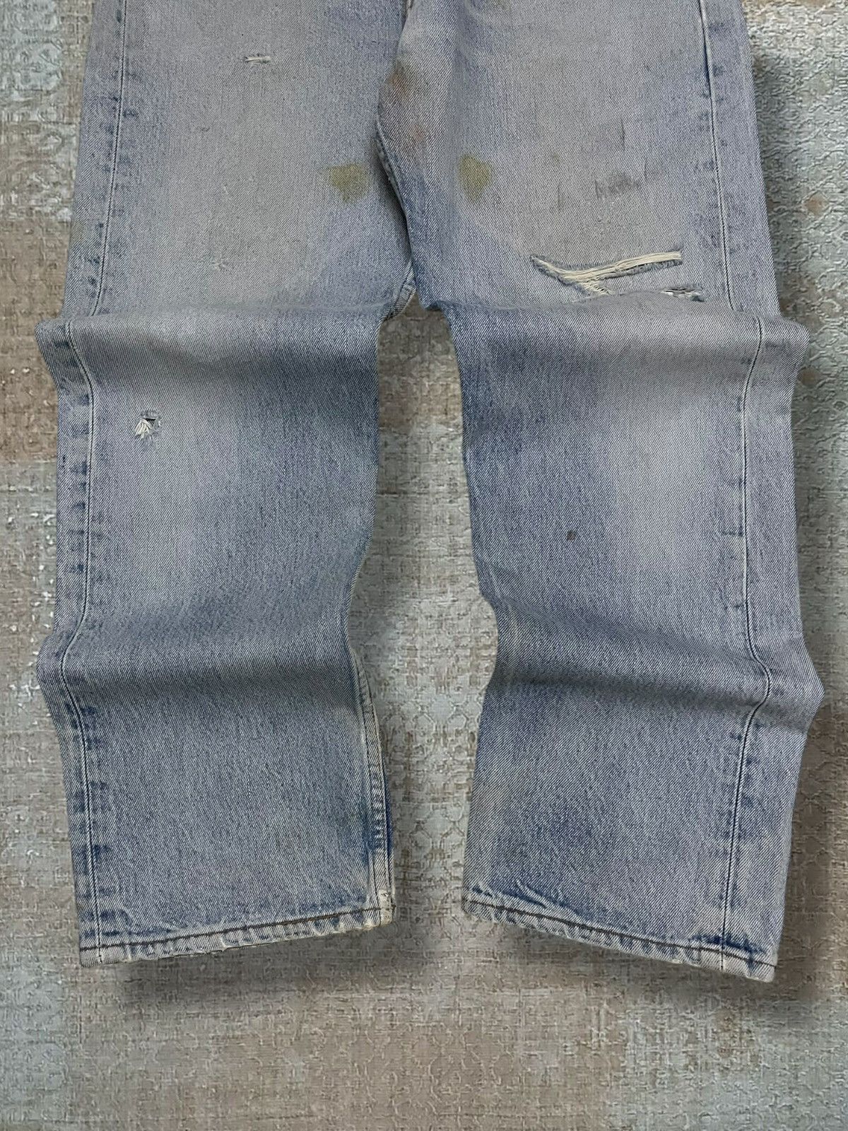 Levi's Vintage Clothing Vintage 1990s Designer Levis 501XX Distressed Classic Denim Size US 34 / EU 50 - 3 Thumbnail
