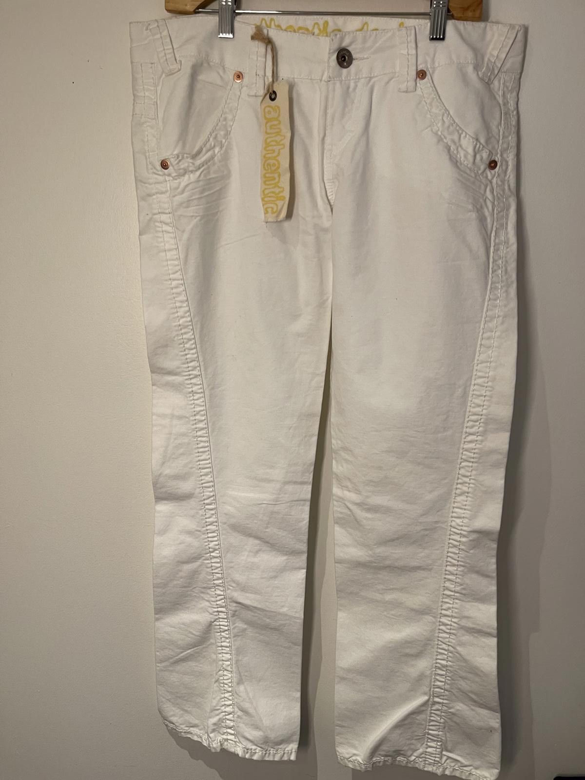 M.E. Sport M&S white authentic cropped demin jeans Size 41" - 1 Thumbnail