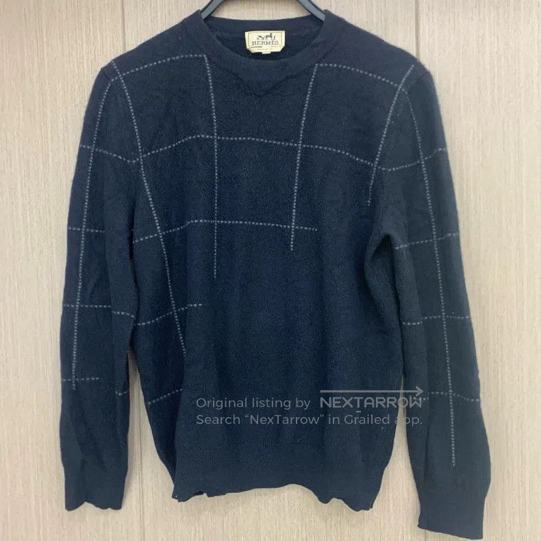 Hermes Hermes Men's dark blue zip-up knitted cardigan, 80% cashme Size US L / EU 52-54 / 3 - 1 Thumbnail