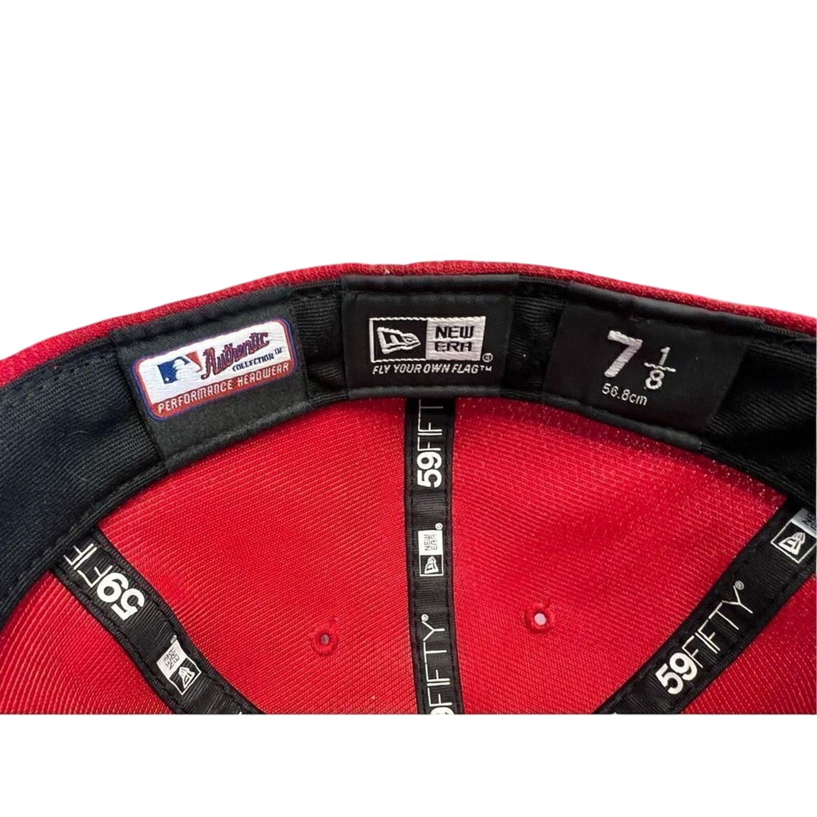 New Era New Era Los Angeles Angels 5950 Baseball Cap Hat 7 1/8 MLB Size ONE SIZE - 6 Thumbnail