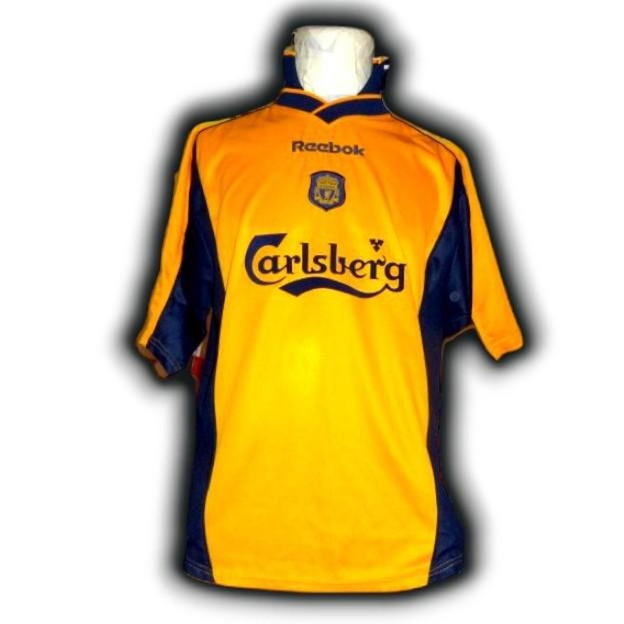 Reebok Fc Liverpool England 2000 2001 Away shirt jersey Size US M / EU 48-50 / 2 - 4 Thumbnail