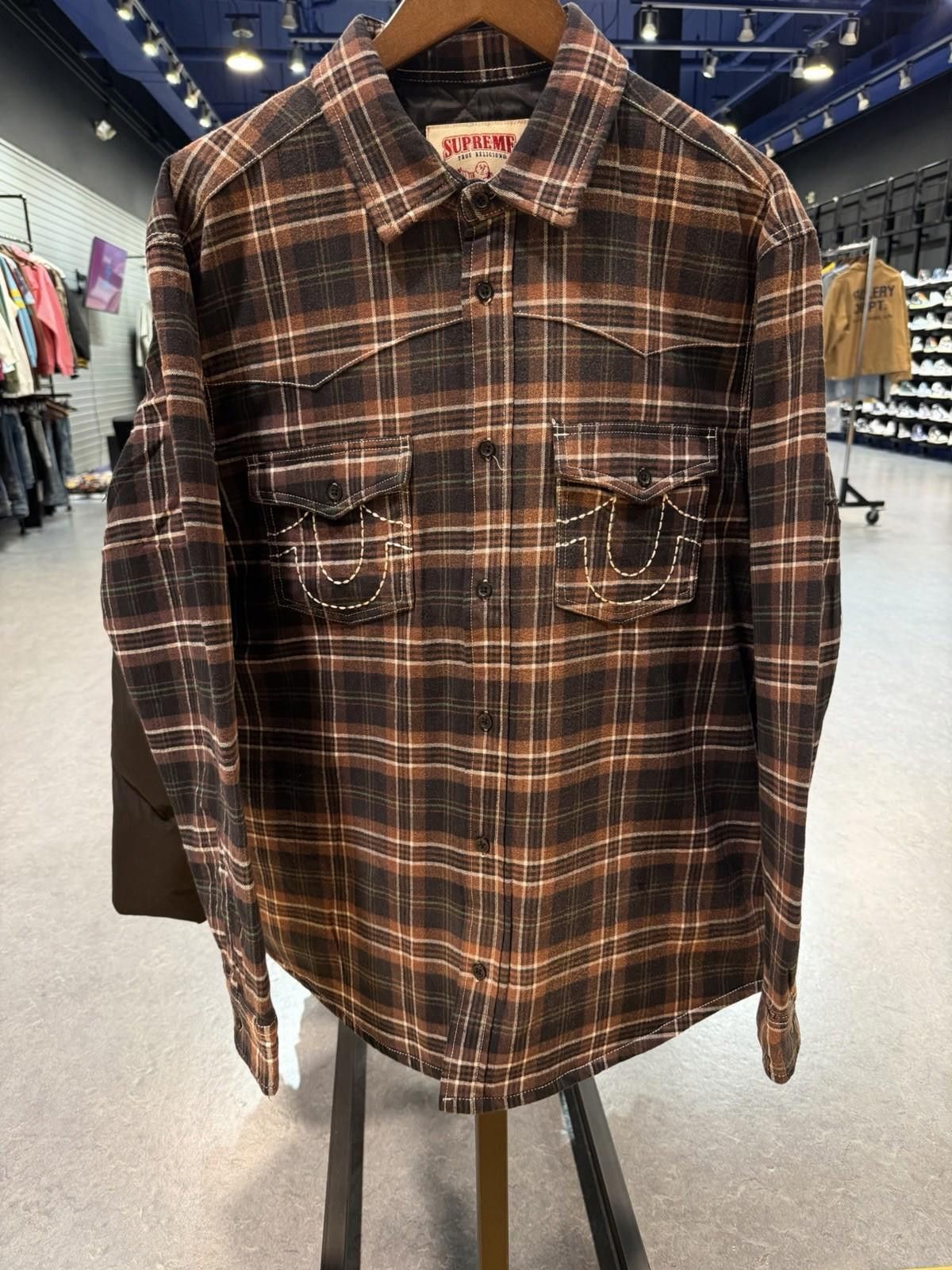 Supreme Supreme x True Religion Quilted Lined Plaid Flannel Large Size US L / EU 52-54 / 3 - 6 Thumbnail