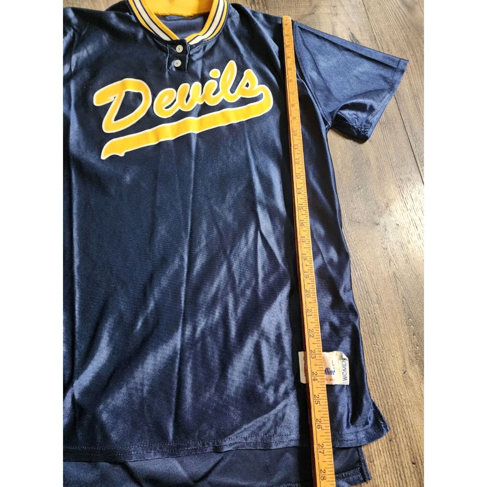 Vintage Rare Vintage Pro Pak Devils Softball Jersey Shirt L Blue Womens 1980s Size L / US 10 / IT 46 - 4 Thumbnail