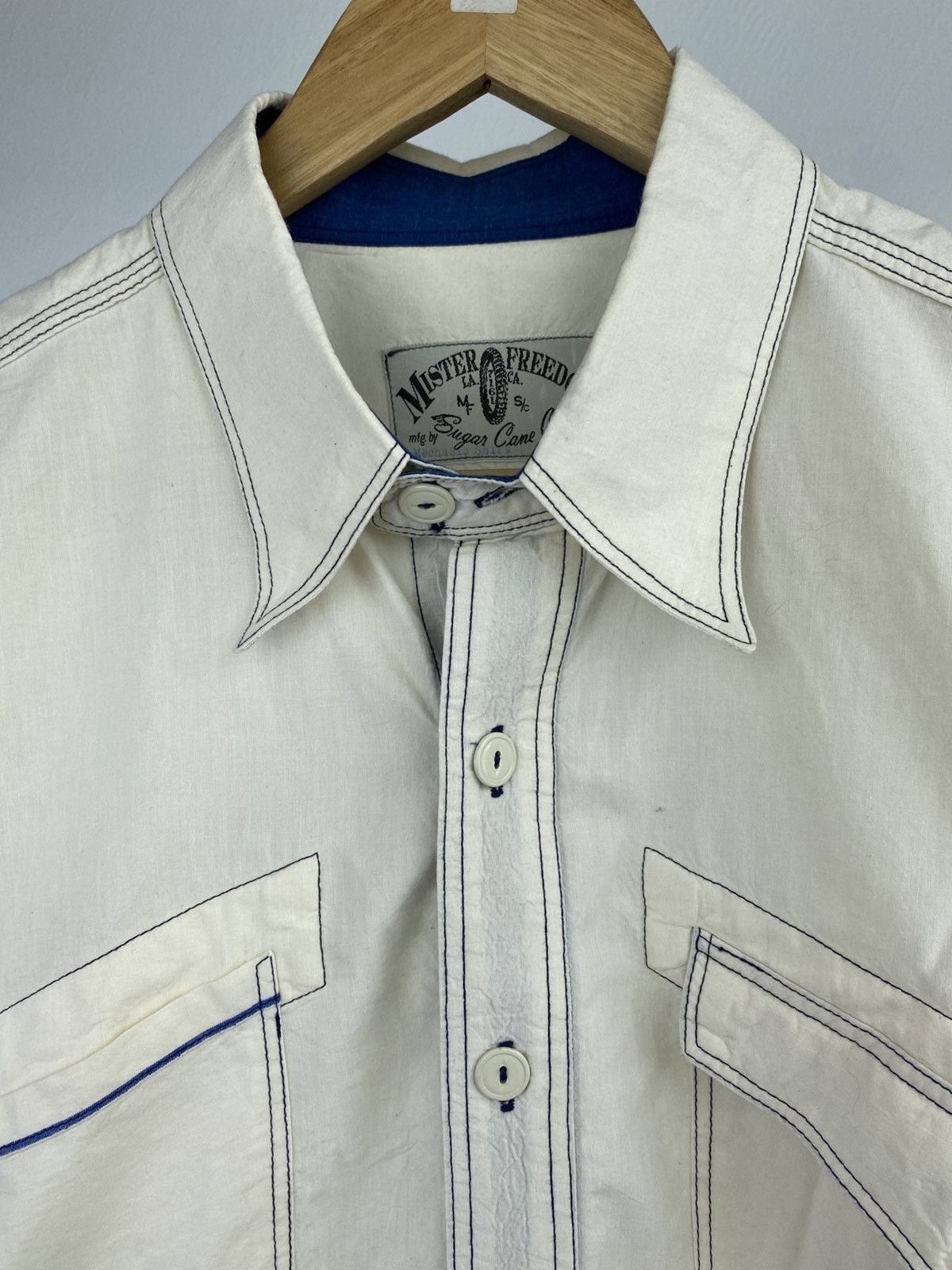Mister Freedom × Sugar Cane Mister Freedom Sugarcane Chambray Shirt Size US L / EU 52-54 / 3 - 7 Thumbnail
