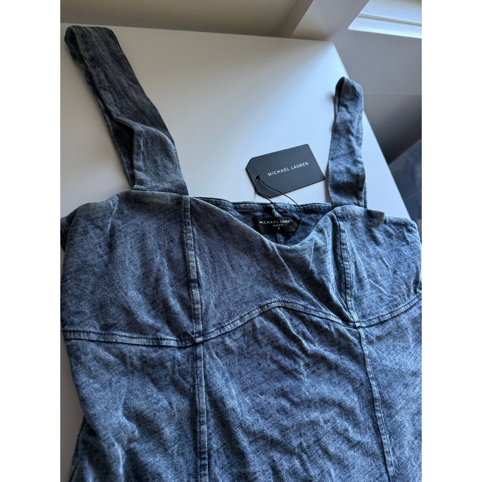 REVOLVE $118 New Michael Lauren Denim Look Corset Tank - Small Size S / US 4 / IT 40 - 2 Thumbnail