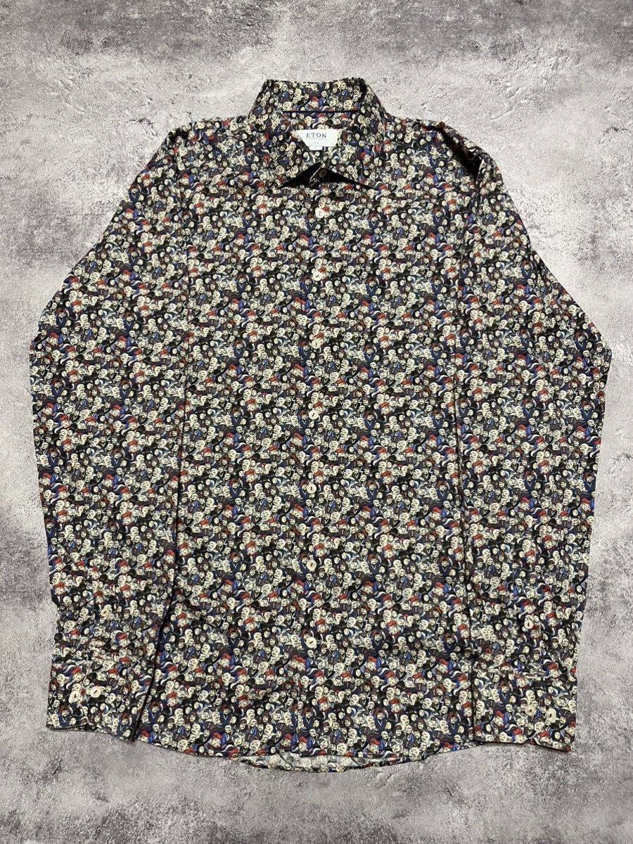 Eton Eton Japanese style up button shirt Size US XL / EU 56 / 4 - 1 Thumbnail