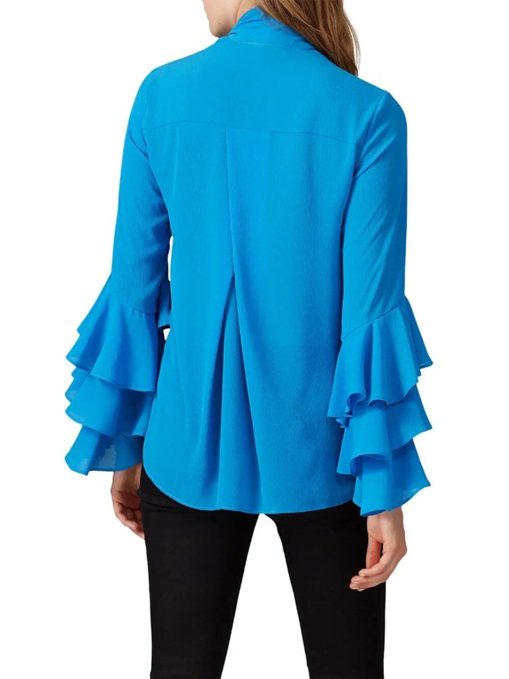 Prabal Gurung Prabal Gurung Blue Bell Sleeve Blouse Size 6 Size M / US 6-8 / IT 42-44 - 2 Thumbnail