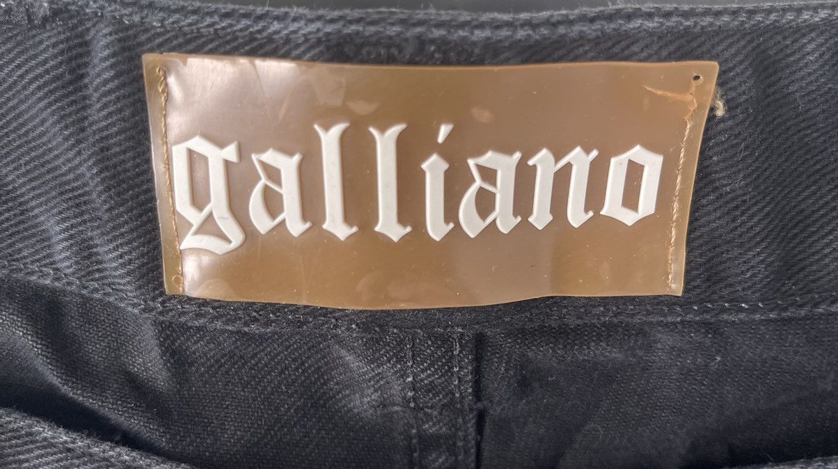 John Galliano 🔥RARE🔥JOHN GALLIANO DENIM DESTRESS BLACK ITALY Size US 31 - 5 Thumbnail