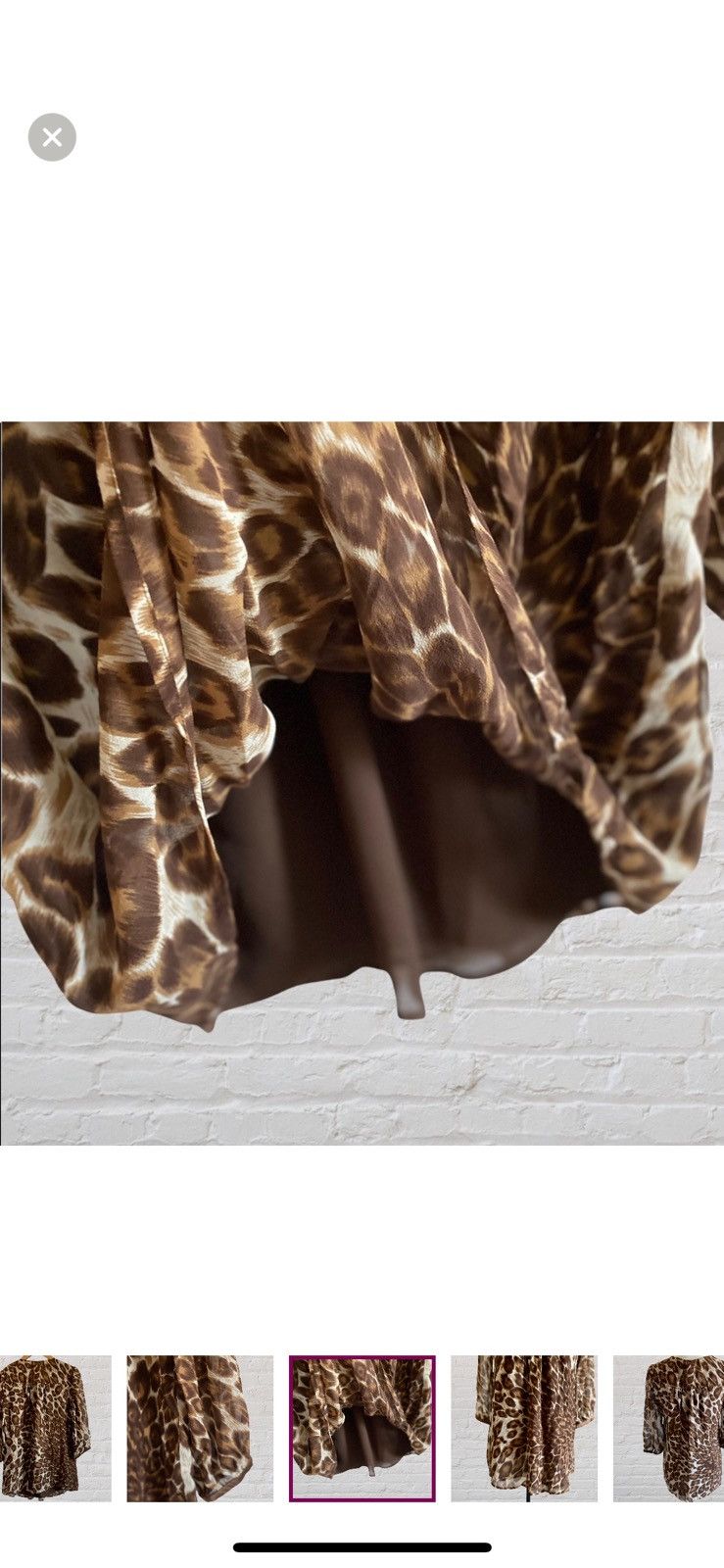 I.N.C INC INTERNATIONAL SILK LEOPARD EMBELLISHED BEADED TOP Size XS / US 0-2 / IT 36-38 - 10 Thumbnail