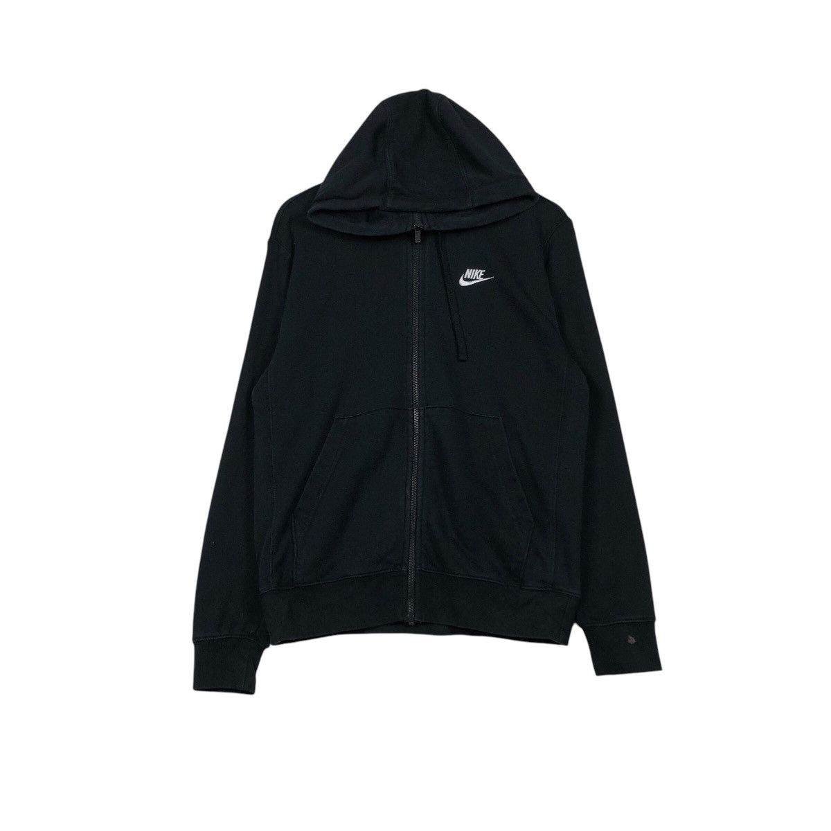 Nike Nike Vintage Black Zip Hoodie – Minimal Swoosh Essential Size US S / EU 44-46 / 1 - 2 Thumbnail