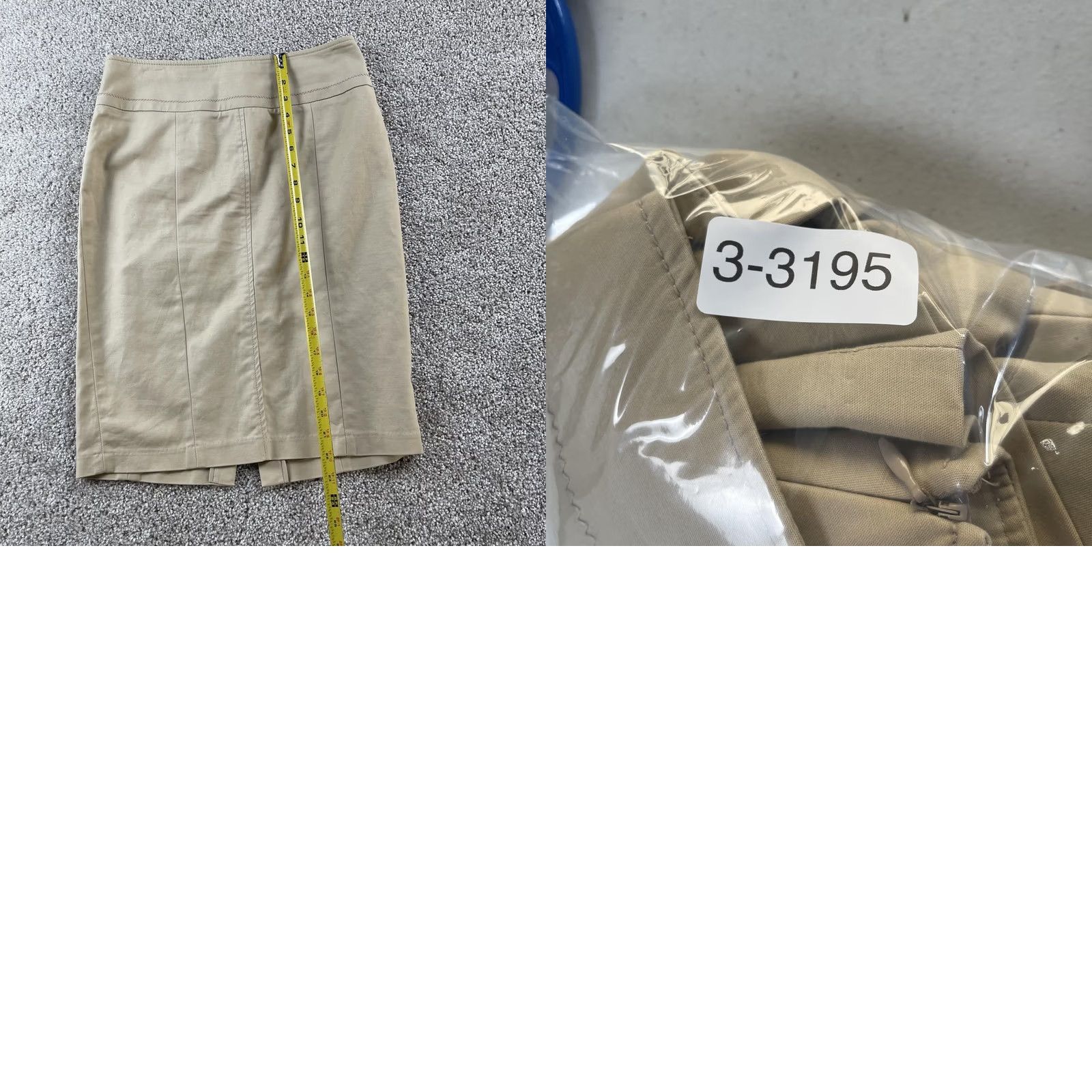 Willi Smith Willi Smith Skirt Suit Womens Medium Beige Two-Button Lined Jacket Skirt Career Set Size 32" / US 10 / IT 46 - 10 Thumbnail
