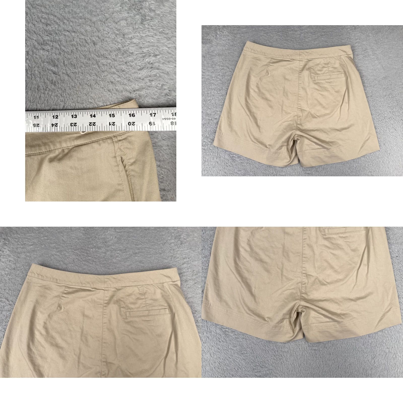 Nike Nike Golf Shorts Women 12 Beige Flat Front Pockes Poly Cotton 32x5 Chino Golf Womens Beig e 90s? Size 34" / US 12 / IT 48 - 9 Thumbnail