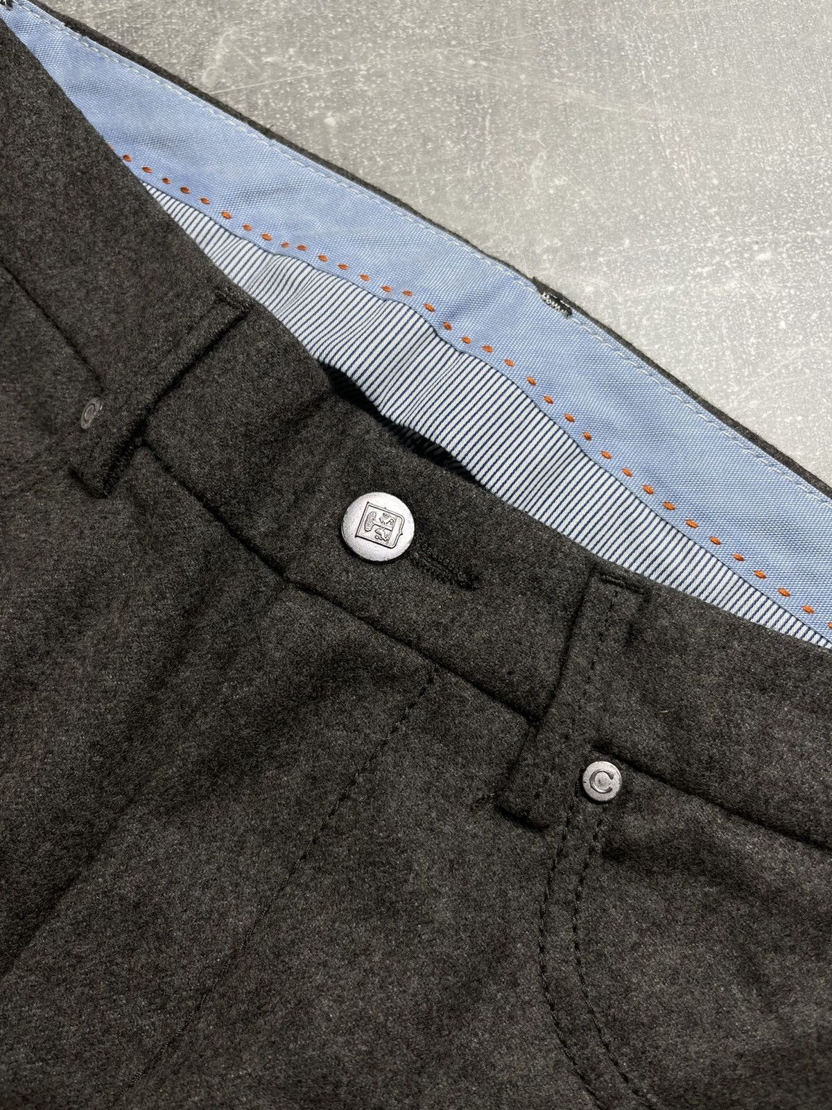 Corneliani Corneliani ID Wool Trousers Made in Italy Gray Size 46 Size US 30 / EU 46 - 10 Thumbnail