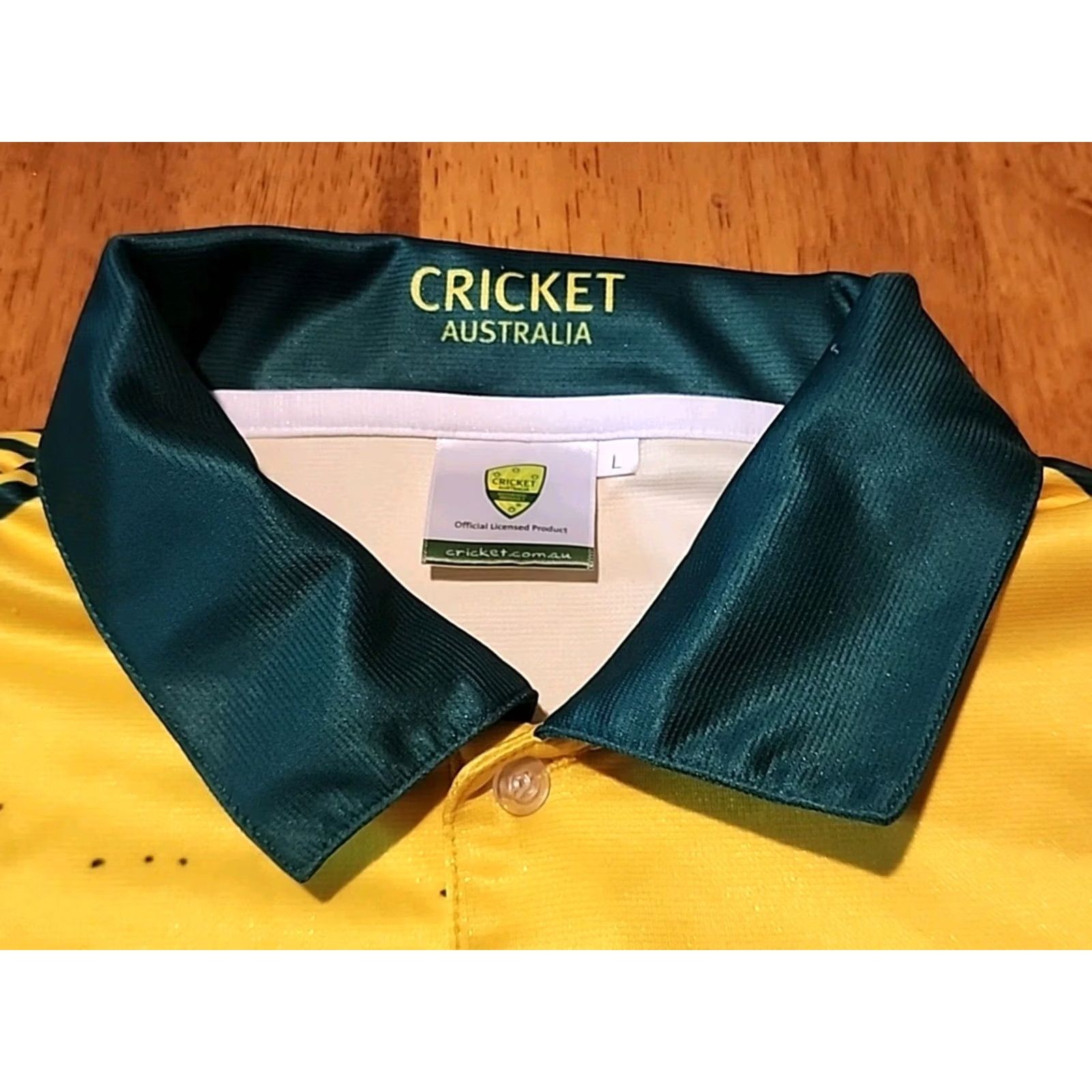 Vintage Vintage Cricket Australia Polo Shirt Large Long Sleeve 2008 Fish Outdoors Sports Size US L / EU 52-54 / 3 - 5 Thumbnail