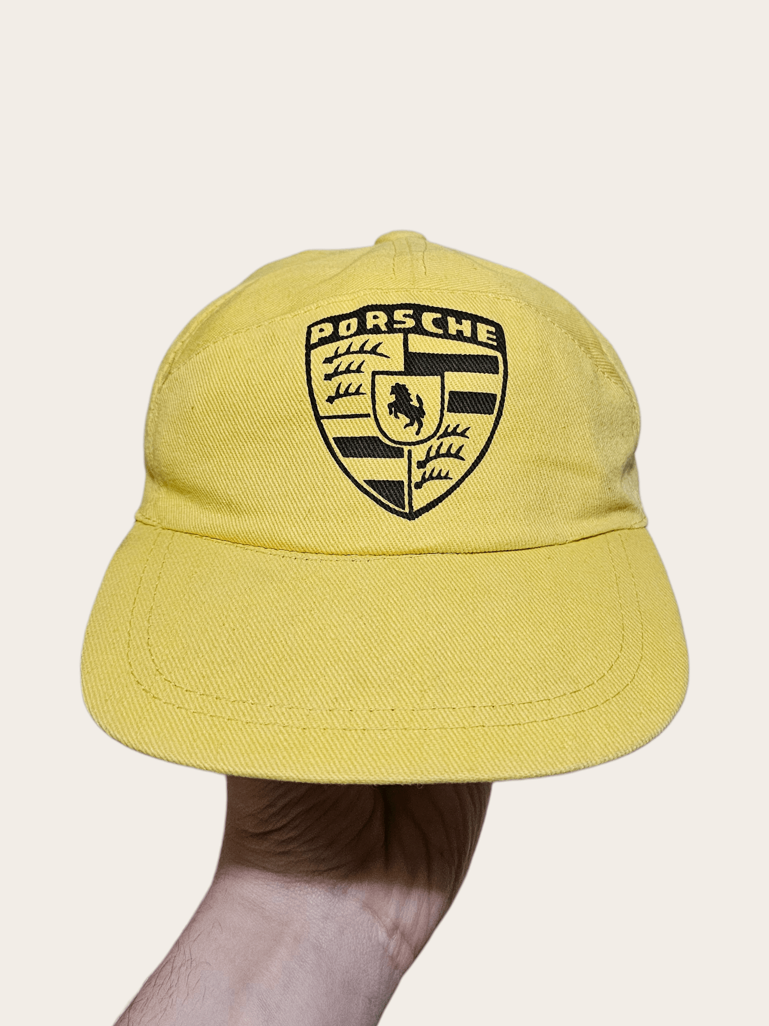 Porsche Design Porsche Rare 80's Yellow Logo Hat Size ONE SIZE - 1 Thumbnail