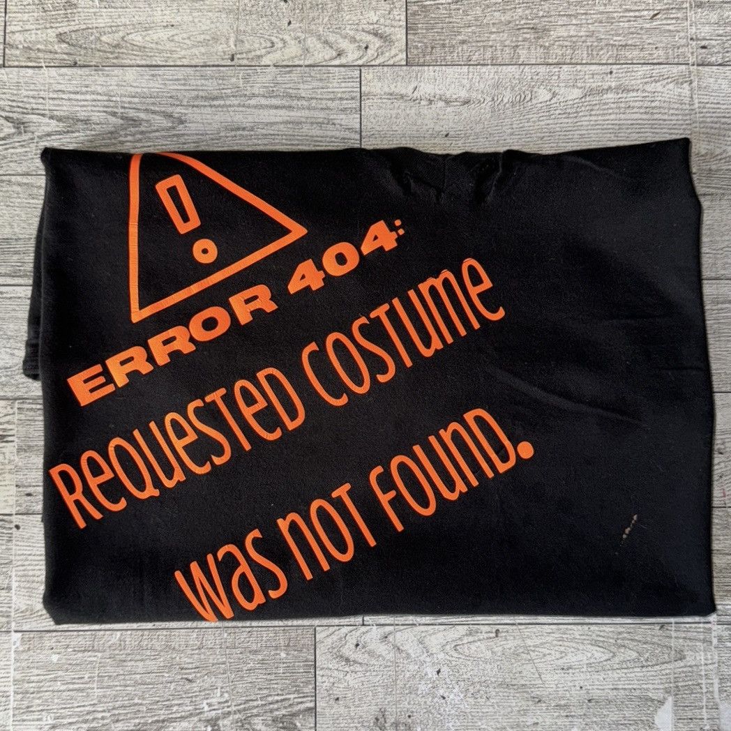 Calvin Klein ERROR, Costume Not Found, Neon, Distressed, Halloween Tee Size US XL / EU 56 / 4 - 16 Thumbnail