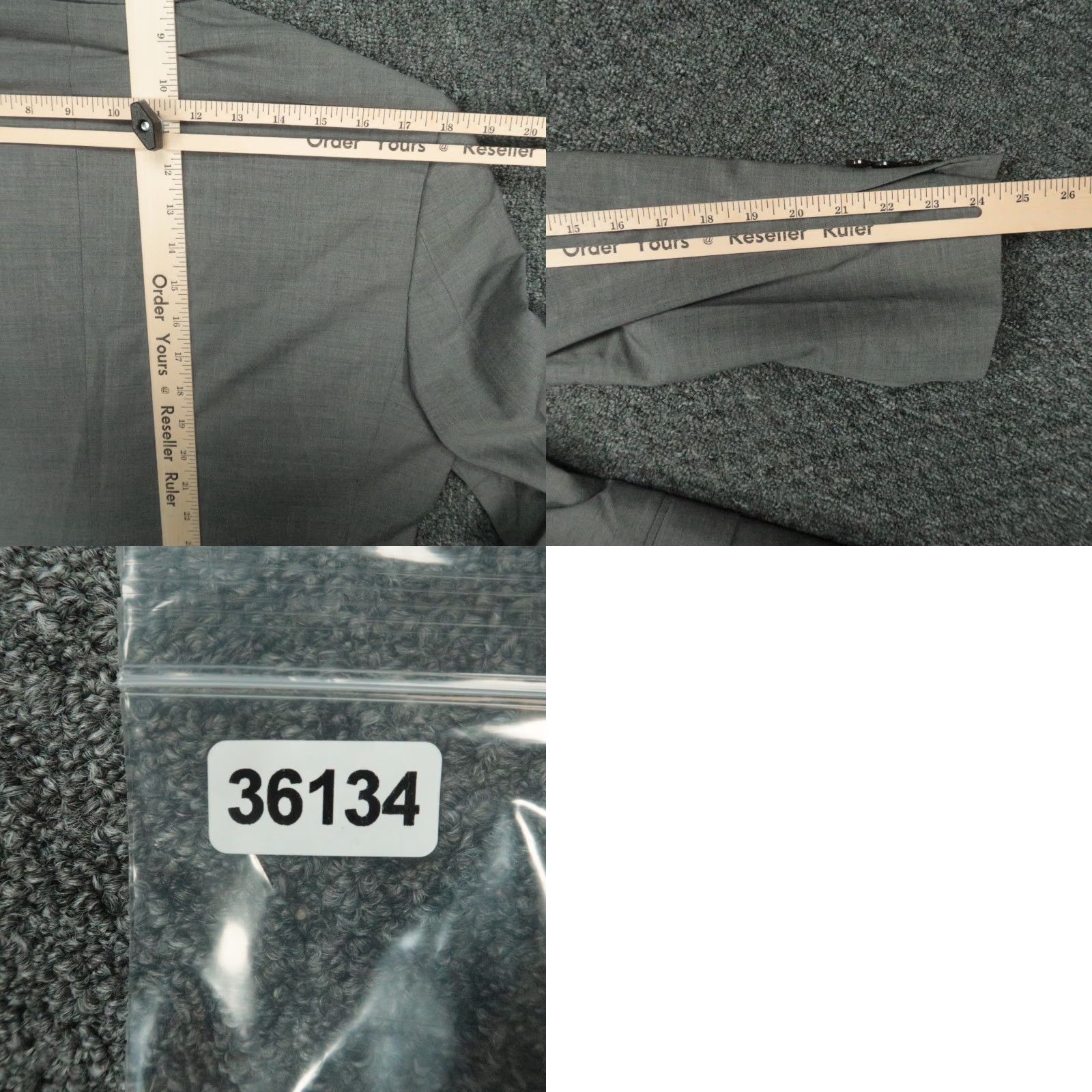 Brooks Brothers Brooks Brothers Blazer Mens 40R Gray Wool Sport Coat Notch Lapel Regular Single-Breasted Two-Button Jacket Front Button Style 2 Piece Vintage? No Size 40R - 9 Thumbnail