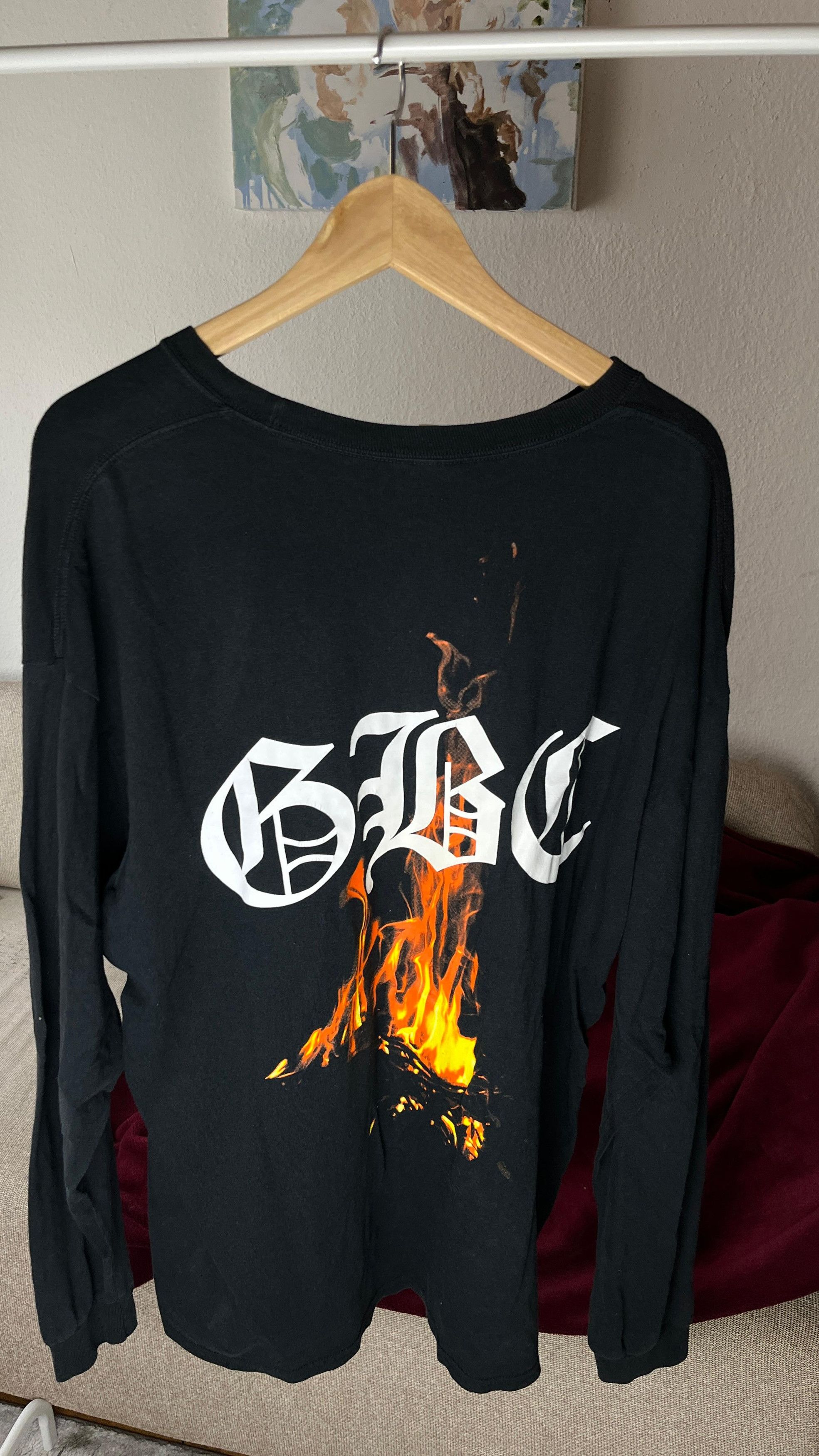 Gothboiclique GBC Fire Long Sleeve (Black/2XL)