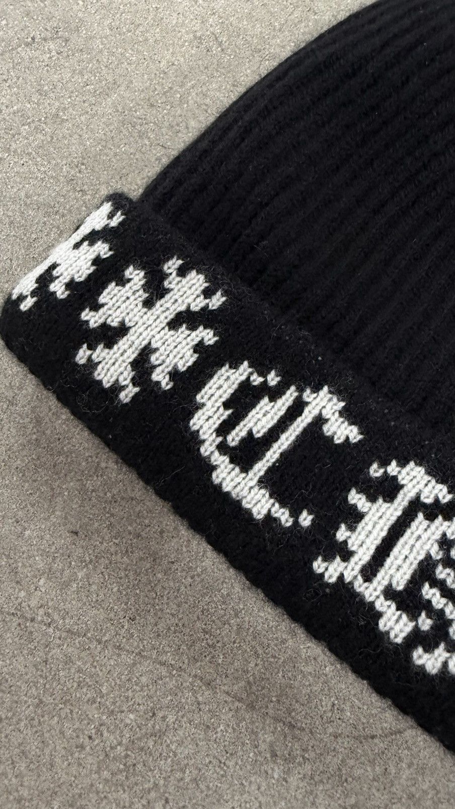Chrome Hearts RARE! Chrome Hearts Stadium Big Daddy "Black" beanie Size ONE SIZE - 3 Thumbnail