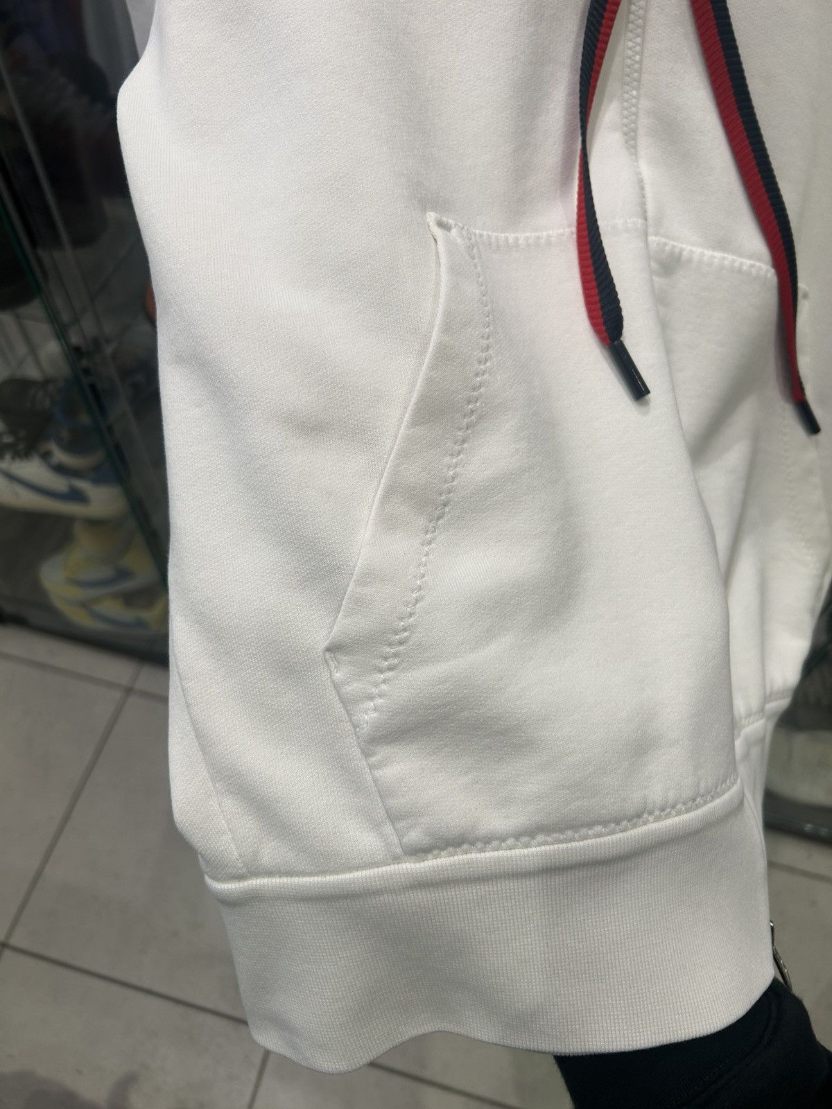 Moncler Moncler zip up hoodie white red Size US M / EU 48-50 / 2 - 4 Thumbnail