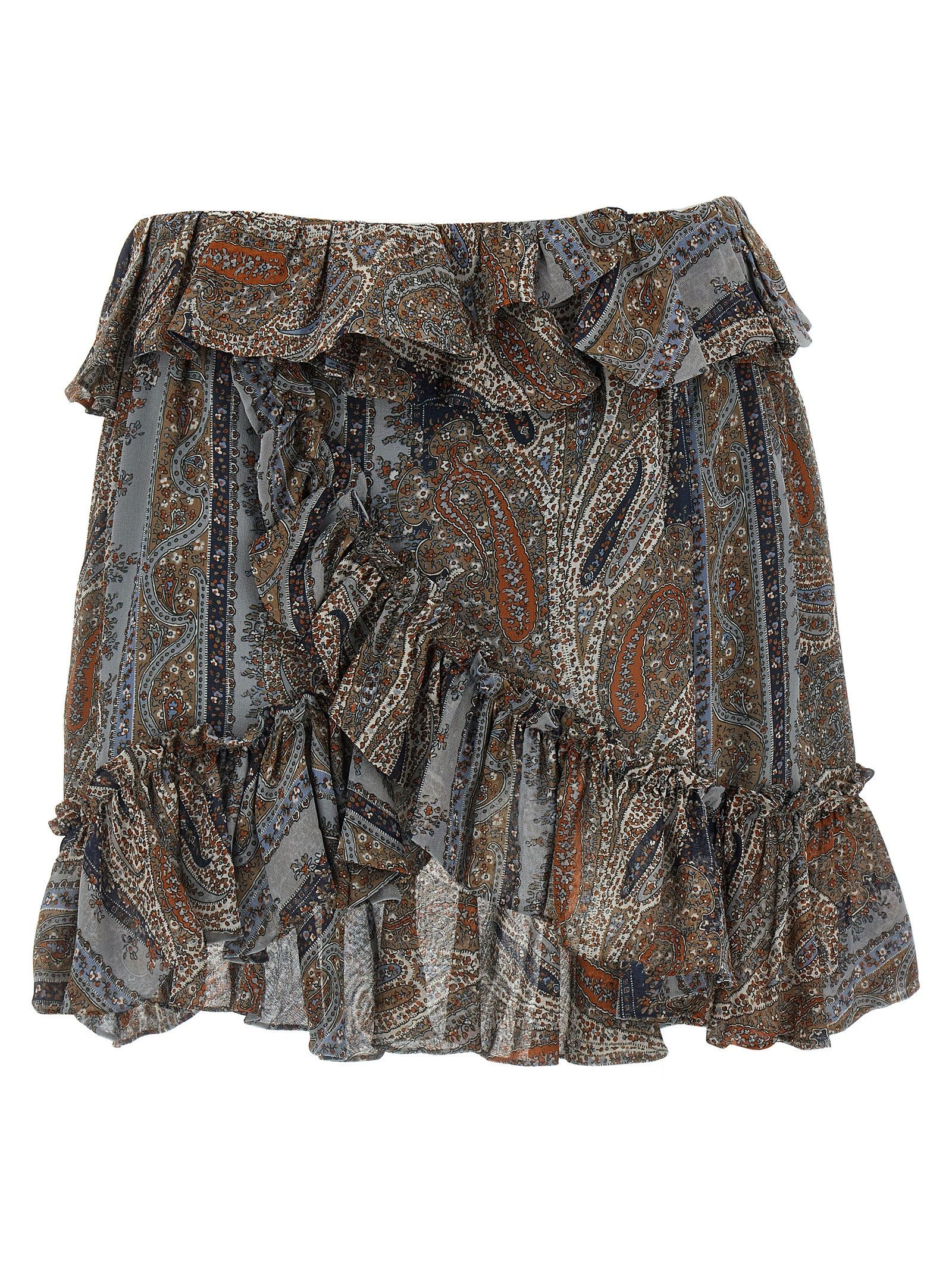 Saint Laurent Paris All Over Print Skirt Size 27" / US 4 / IT 40 - 1 Thumbnail