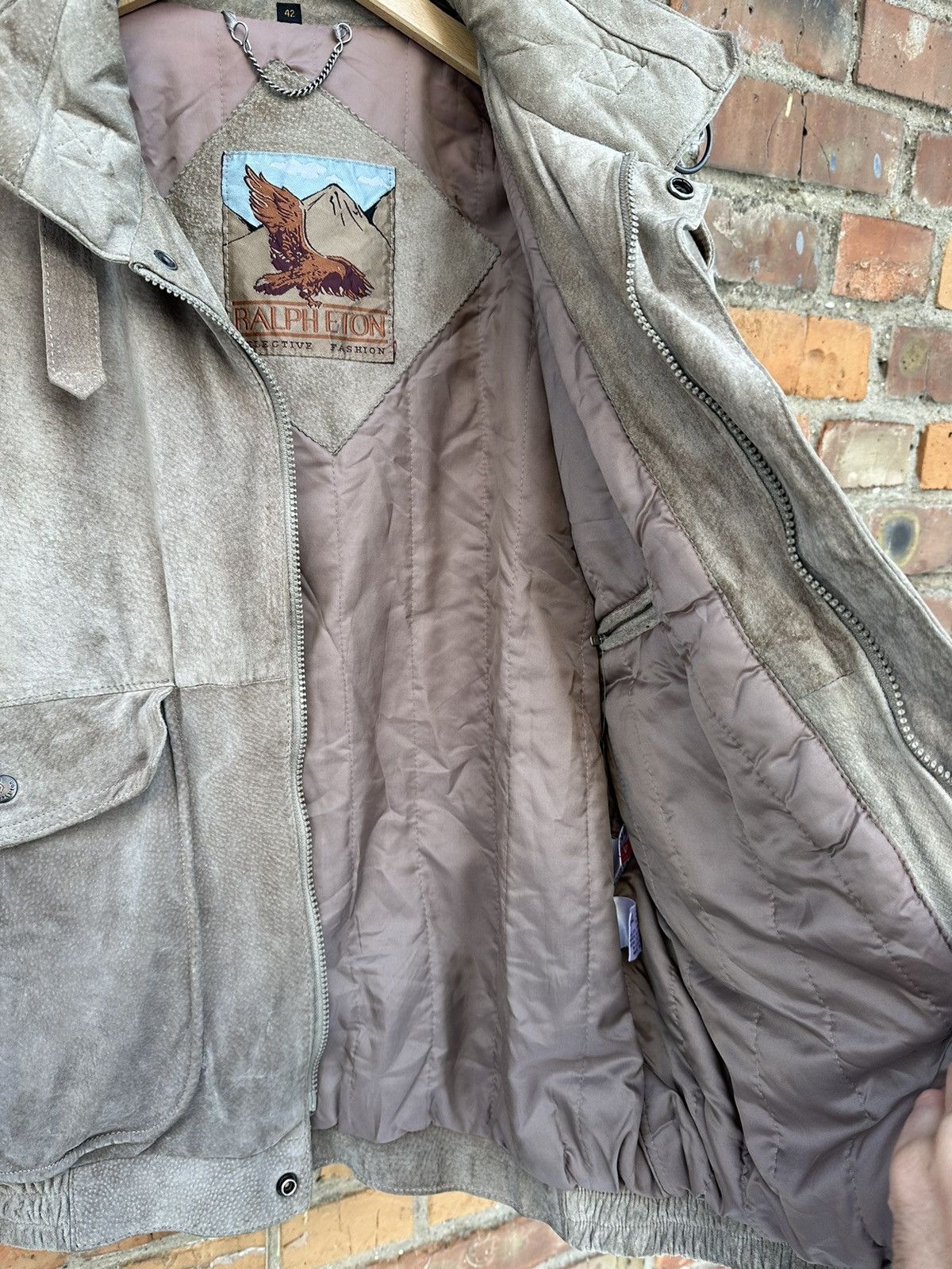 Japanese Brand Ralph Eton Suede Leather Jacket made in Korea Size US M / EU 48-50 / 2 - 9 Thumbnail
