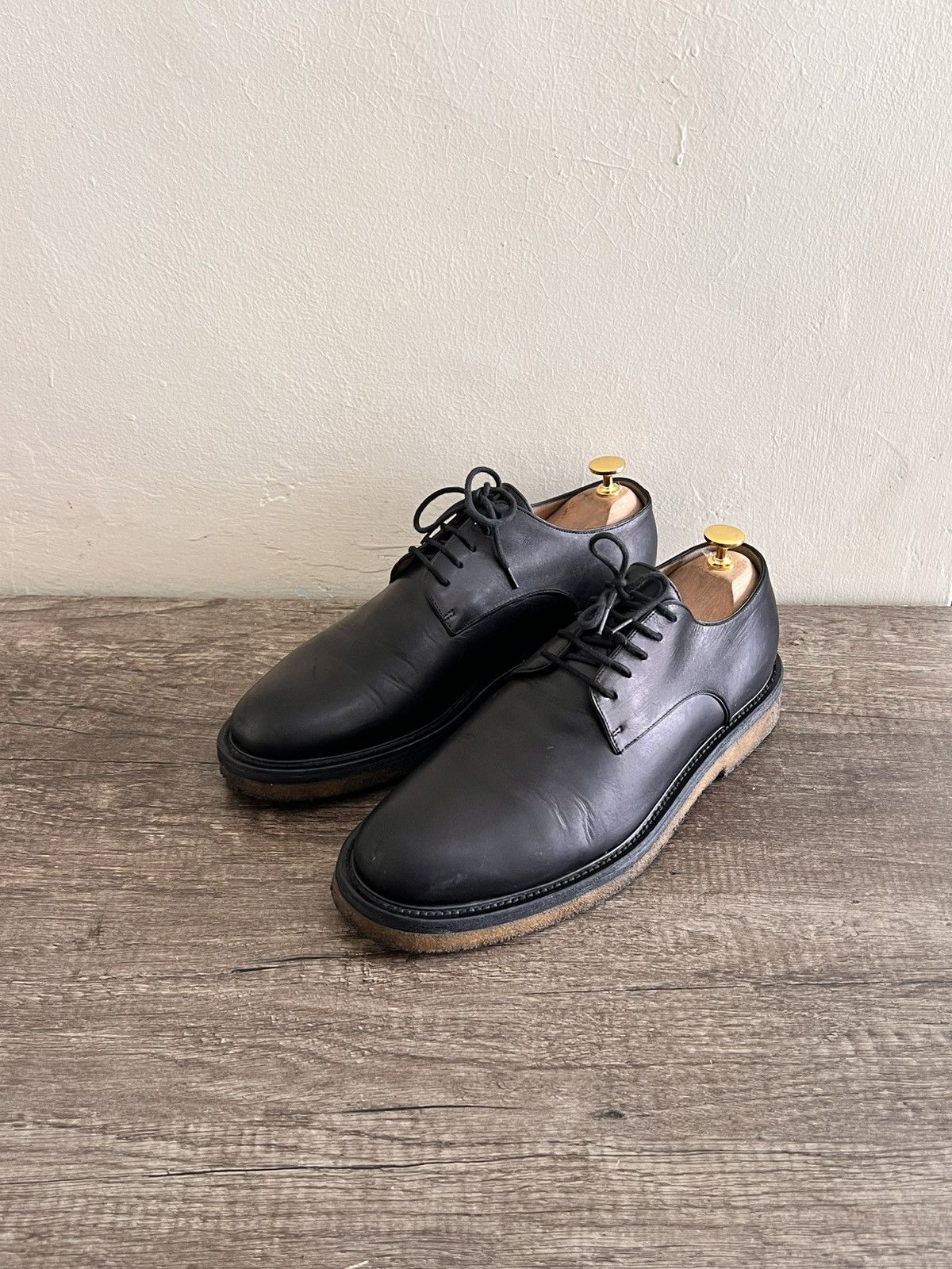 Dries Van Noten Dries Van Noten Leather CrepeSole Derbies Size US 8 / EU 41 - 2 Thumbnail
