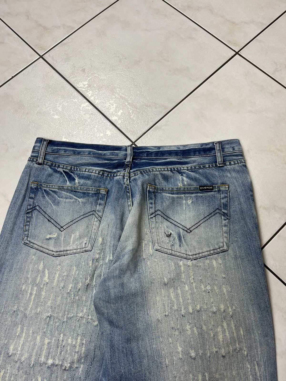 Energie × Vintage Vintage Energie gold baggy washed distressed ripped jeans Size US 36 / EU 52 - 17 Thumbnail
