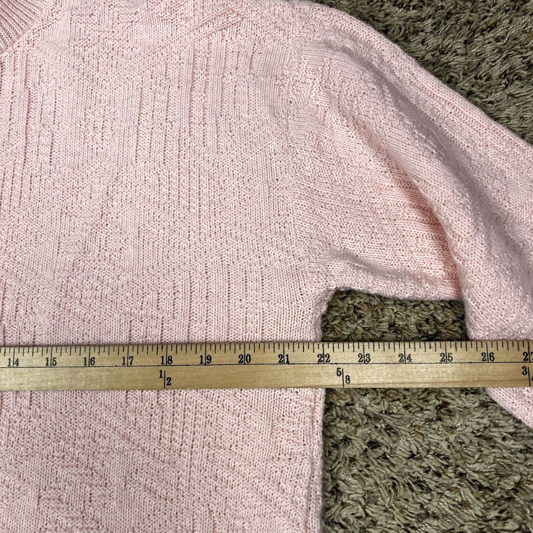 Basic Editions VINTAGE Pink Mockneck Knit Sweater Women L 90s 100% Acrylic Pullover Basic Editions Long Sleeve Size L / US 10 / IT 46 - 7 Thumbnail