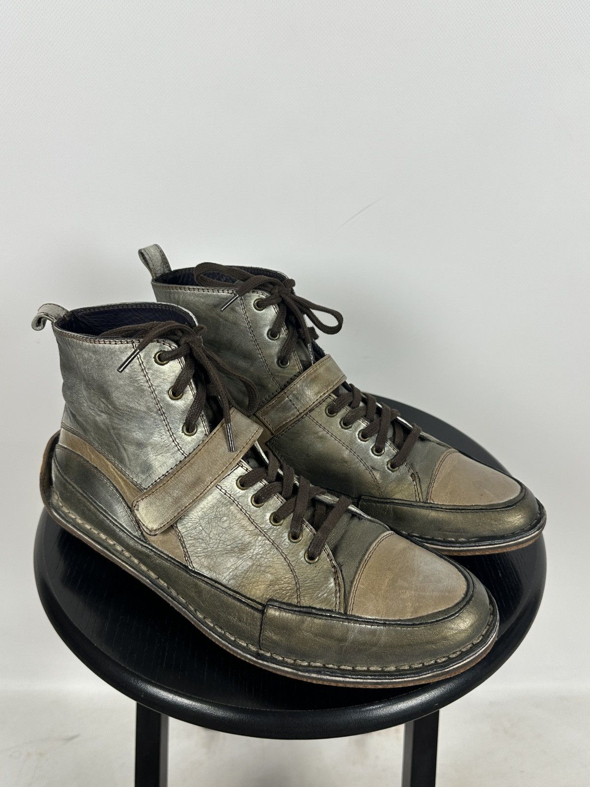 Marithe + Francois Girbaud 00s Vintage Marithé + François Girbaud High Top Sneakers Size US 8 / EU 41 - 6 Thumbnail