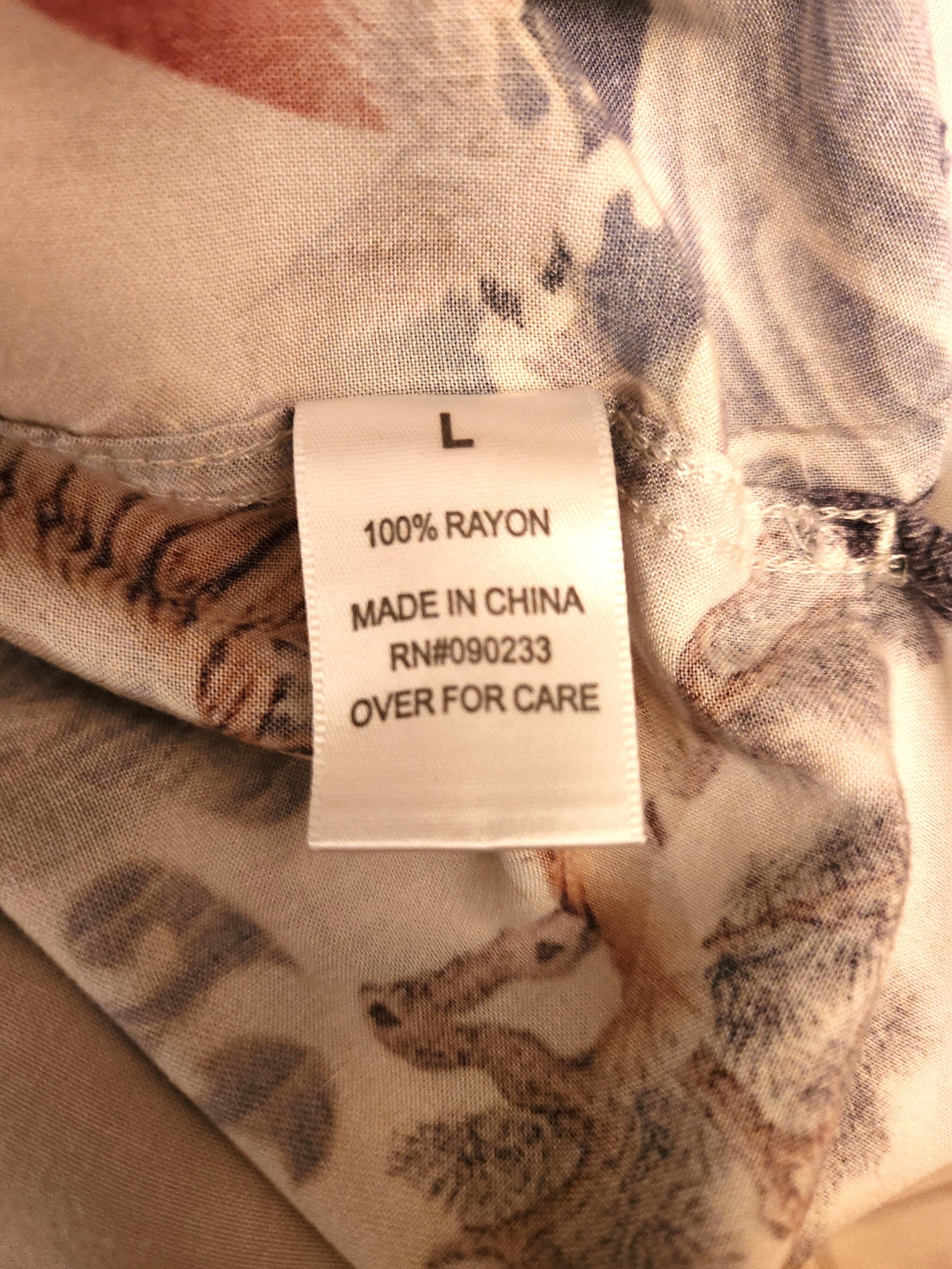 Other No Boundaries 100% Rayon Abstract Pattern Hawaiian Shirt Size US XXL / EU 58 / 5 - 4 Thumbnail
