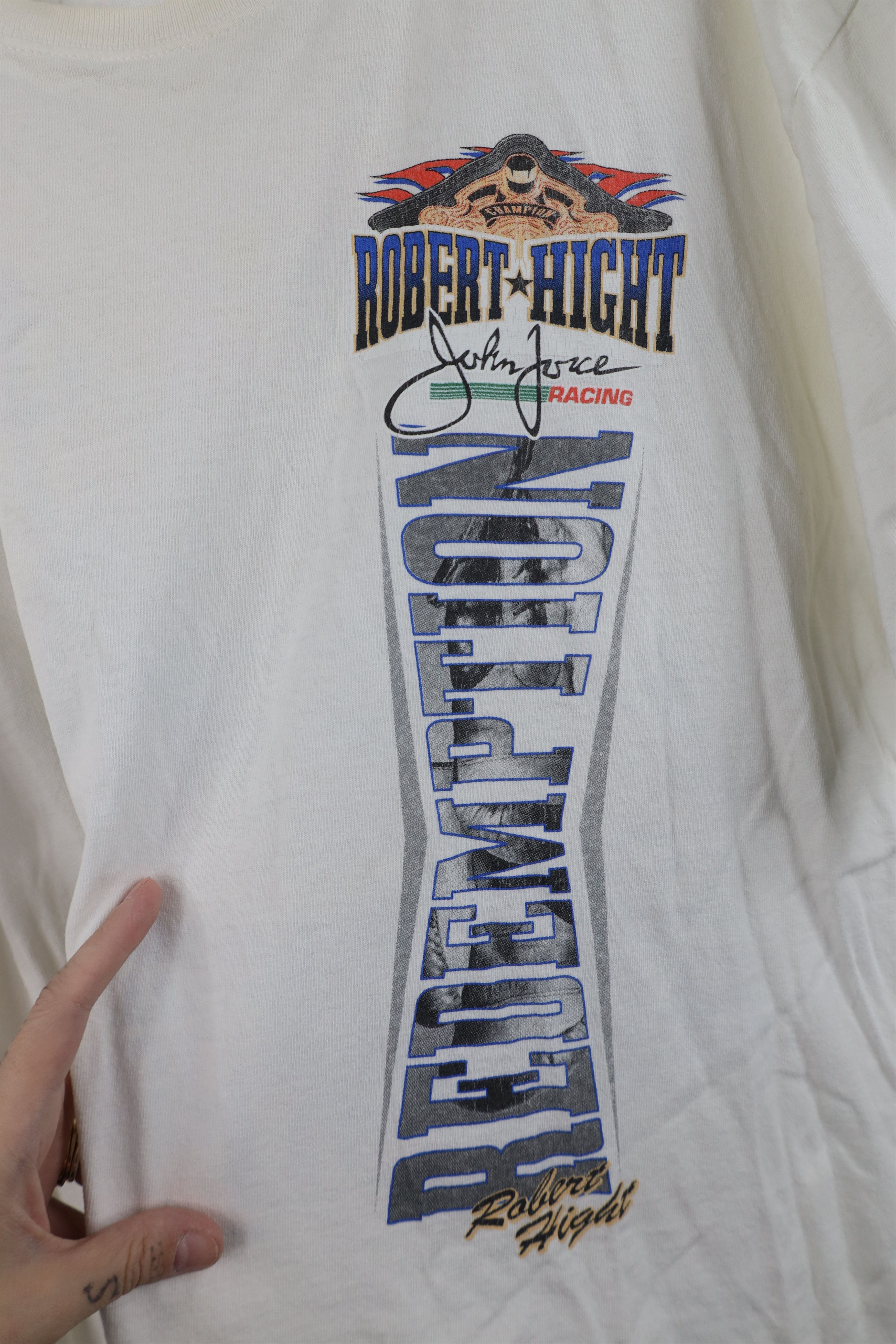 Vintage Vintage Y2K John Force Robert Hight Redemption T-Shirt Size US XL / EU 56 / 4 - 4 Thumbnail
