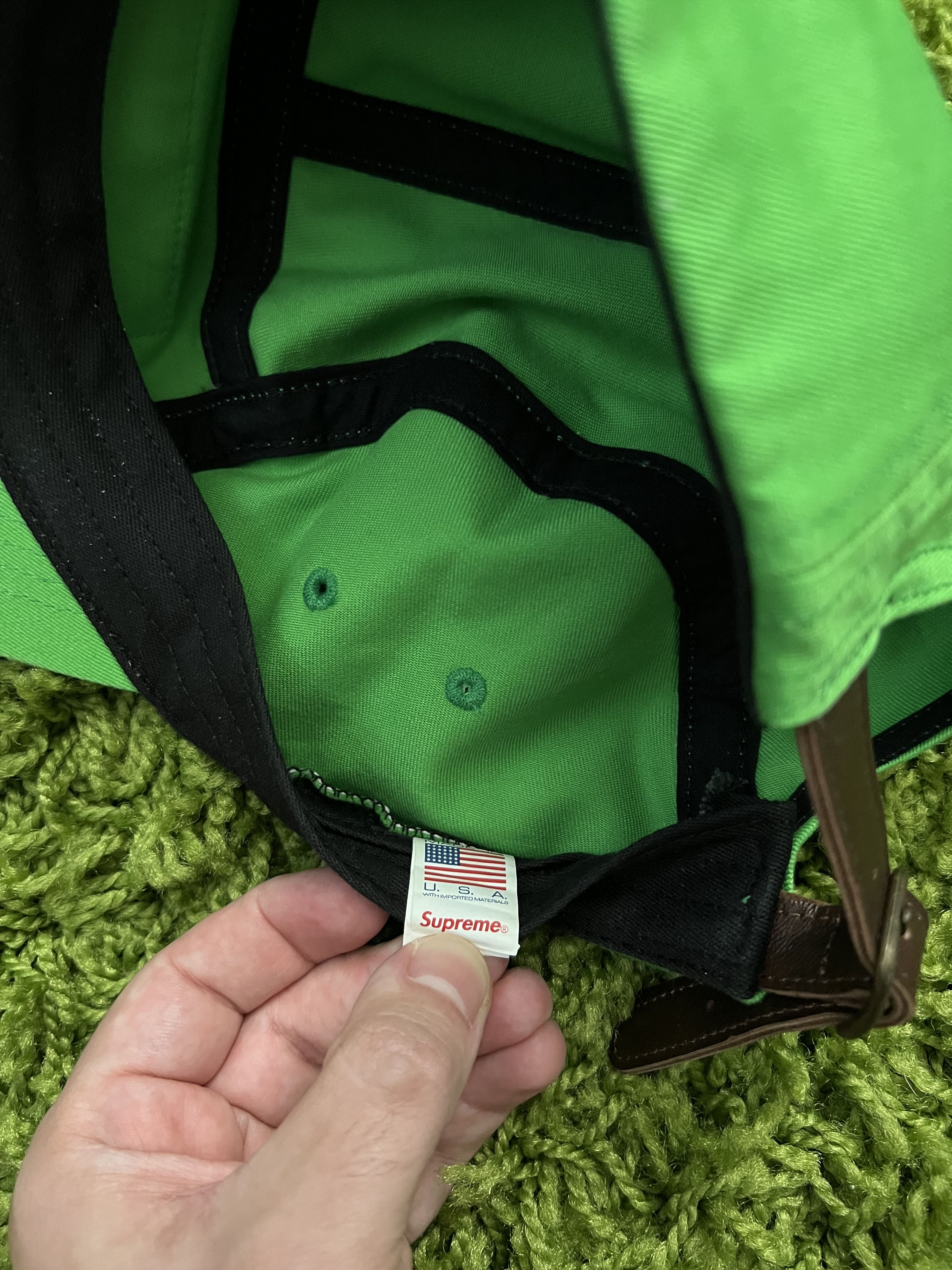 Supreme SUPREME WASHED CHINO TWILL CAMP CAP GREEN OS SS24