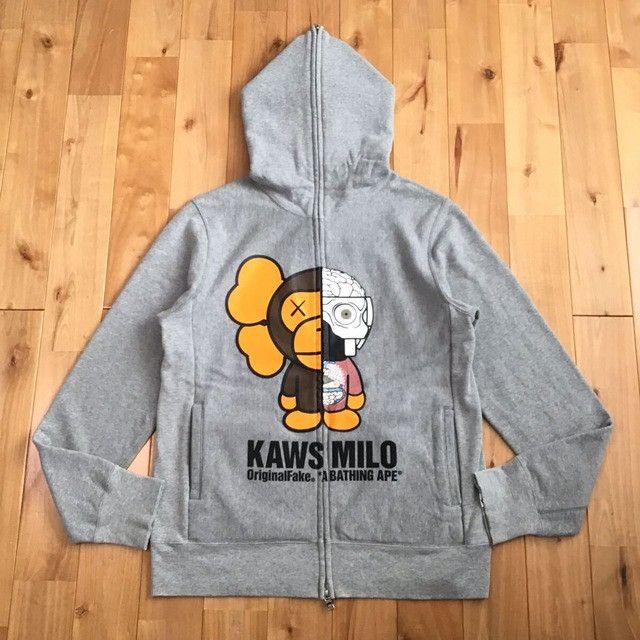 Bape × Kaws × Original Fake BAPE × KAWS MILO Companion full zip hoodie APE NIGO Size US M / EU 48-50 / 2 - 1 Thumbnail