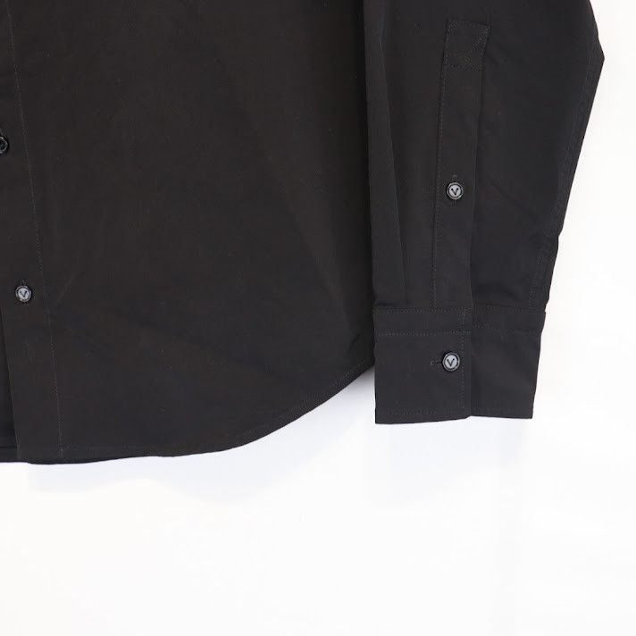 Bottega Veneta o1rshd1 Washed Stretch Nylon Shirt in Black Size US S / EU 44-46 / 1 - 4 Thumbnail