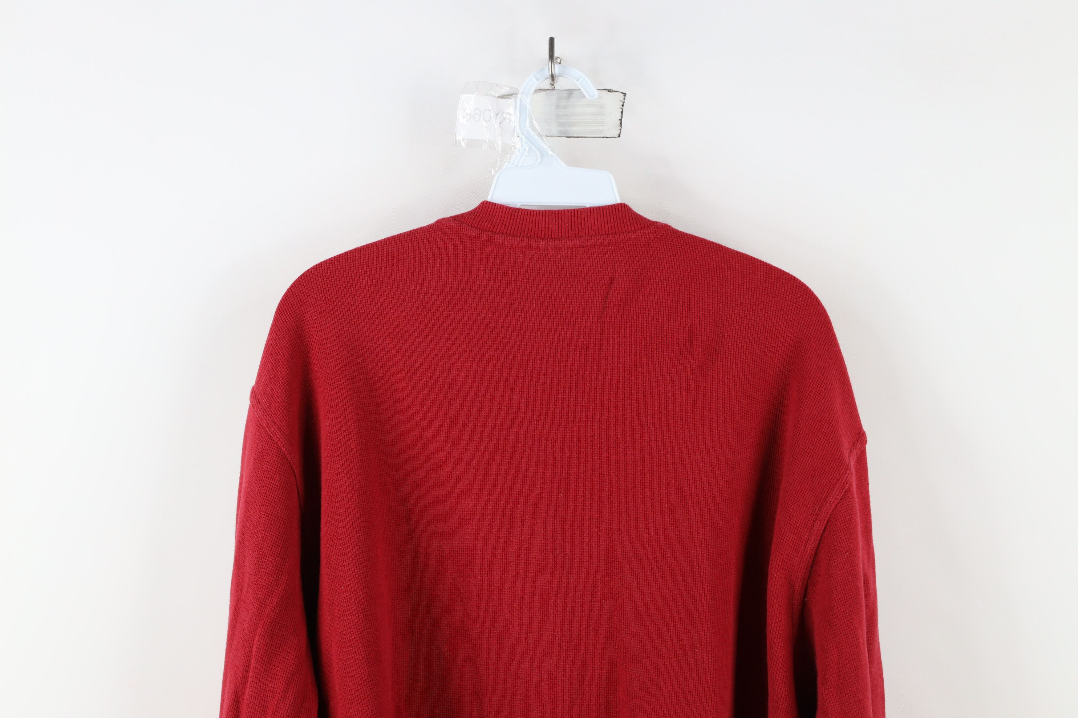 L.L. Bean × Vintage Vintage LL Bean Waffle Knit Long Sleeve Henley T-Shirt Size US L / EU 52-54 / 3 - 11 Thumbnail