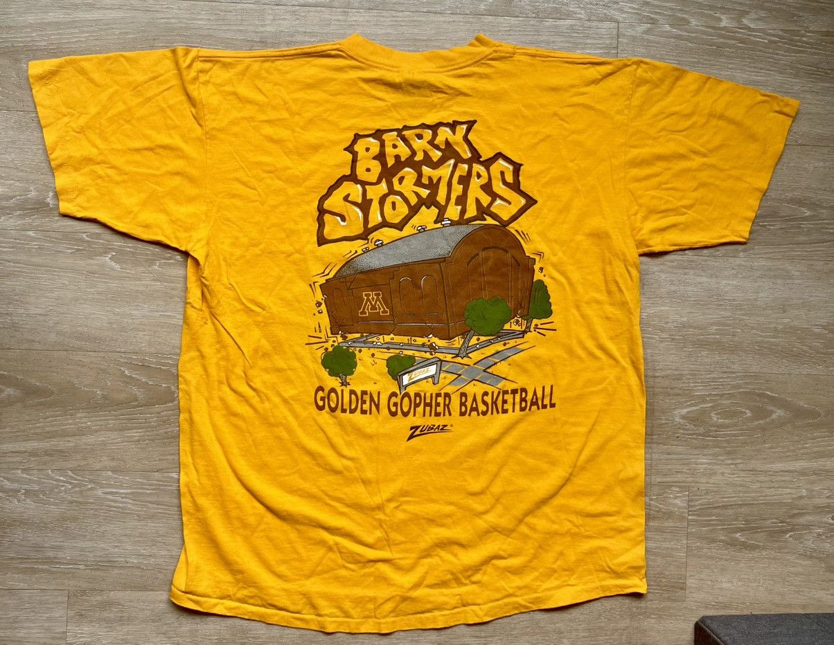 NCAA × Vintage Vintage 90s Minnesota Gophers Basketball Zubaz Tee Size US XL / EU 56 / 4 - 2 Thumbnail